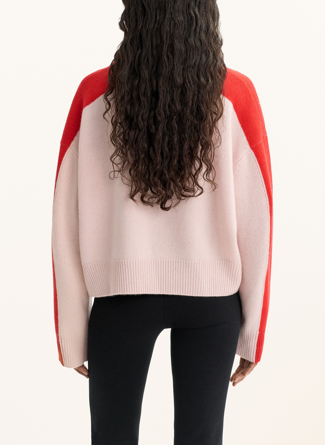 SOFT GOAT Strick-Poloshirt aus Cashmere: HELLROSA / ROT