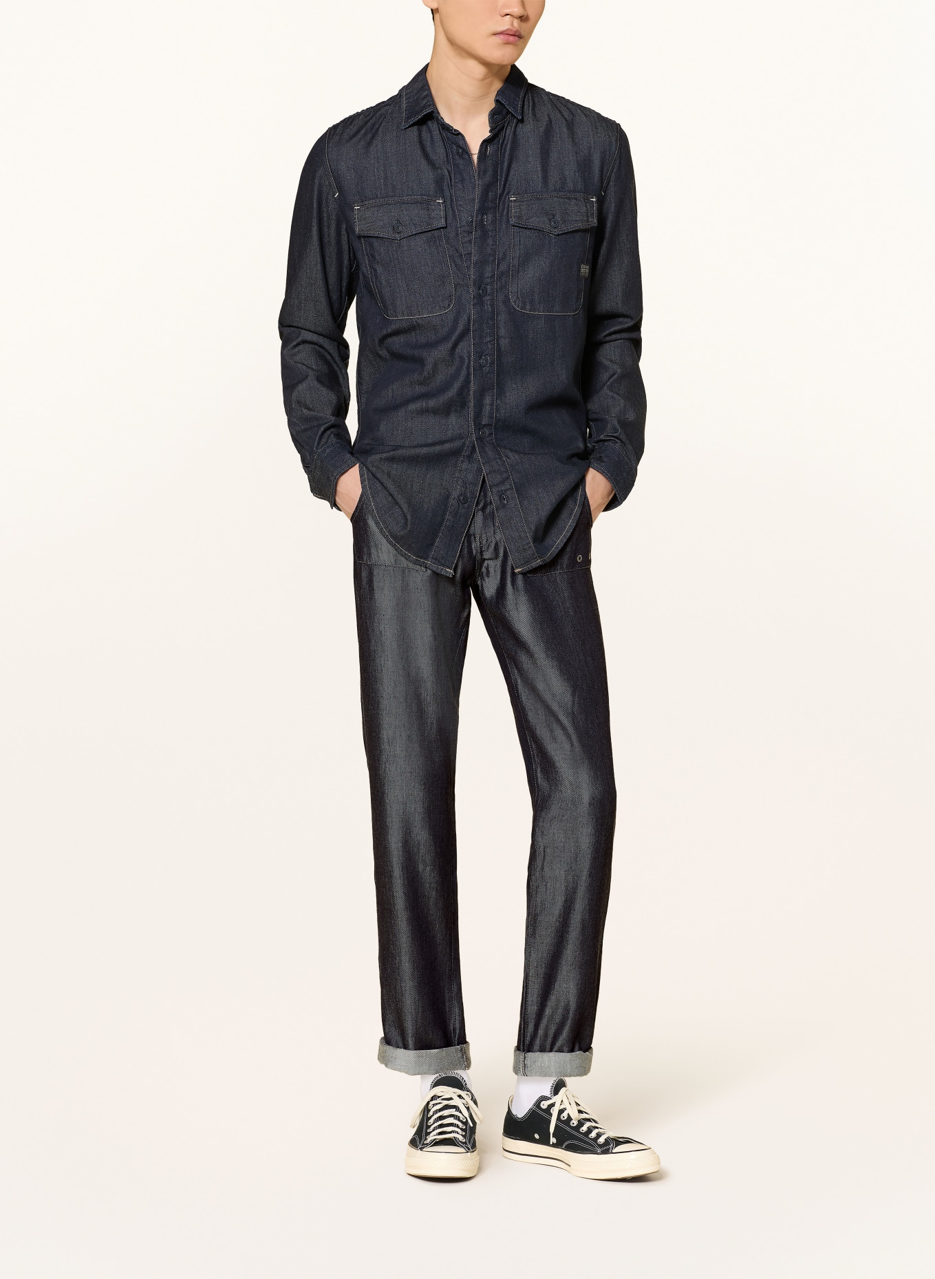 G-Star Extra slim fit jeans-style pants: DARK BLUE