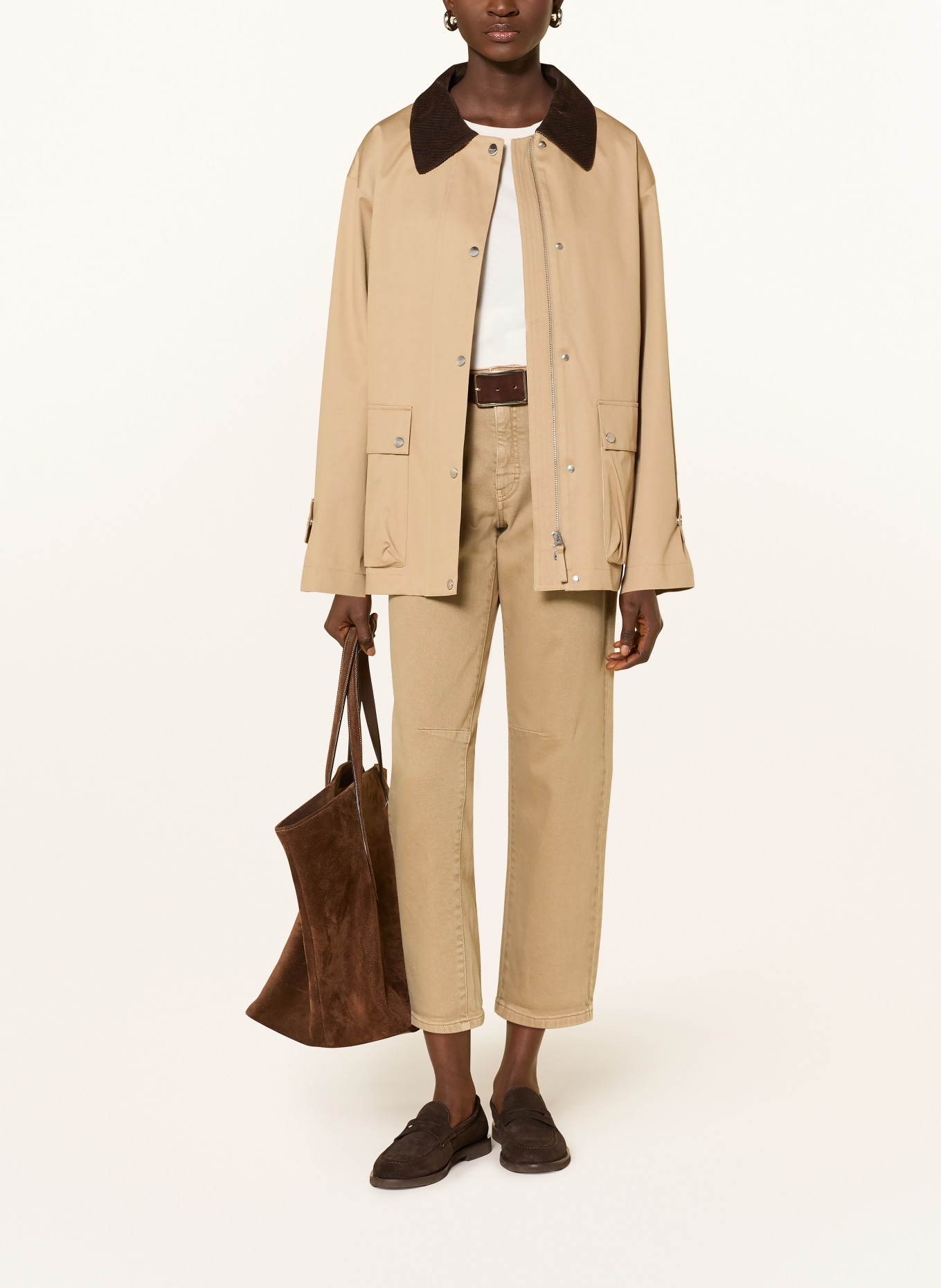 OPUS PANTS Barrel Jeans MELLY RELAX: 20033 salted caramel