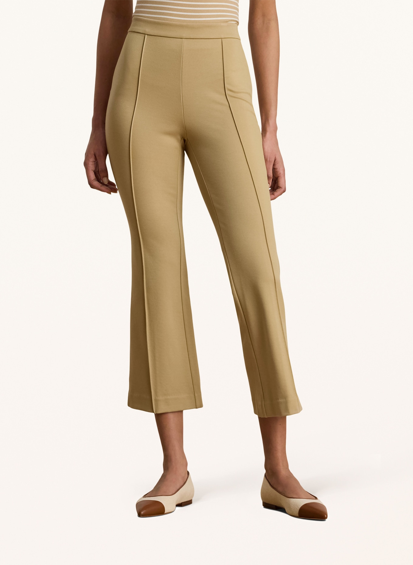 LAUREN RALPH LAUREN Spodnie 7/8: JASNOBRĄZOWY