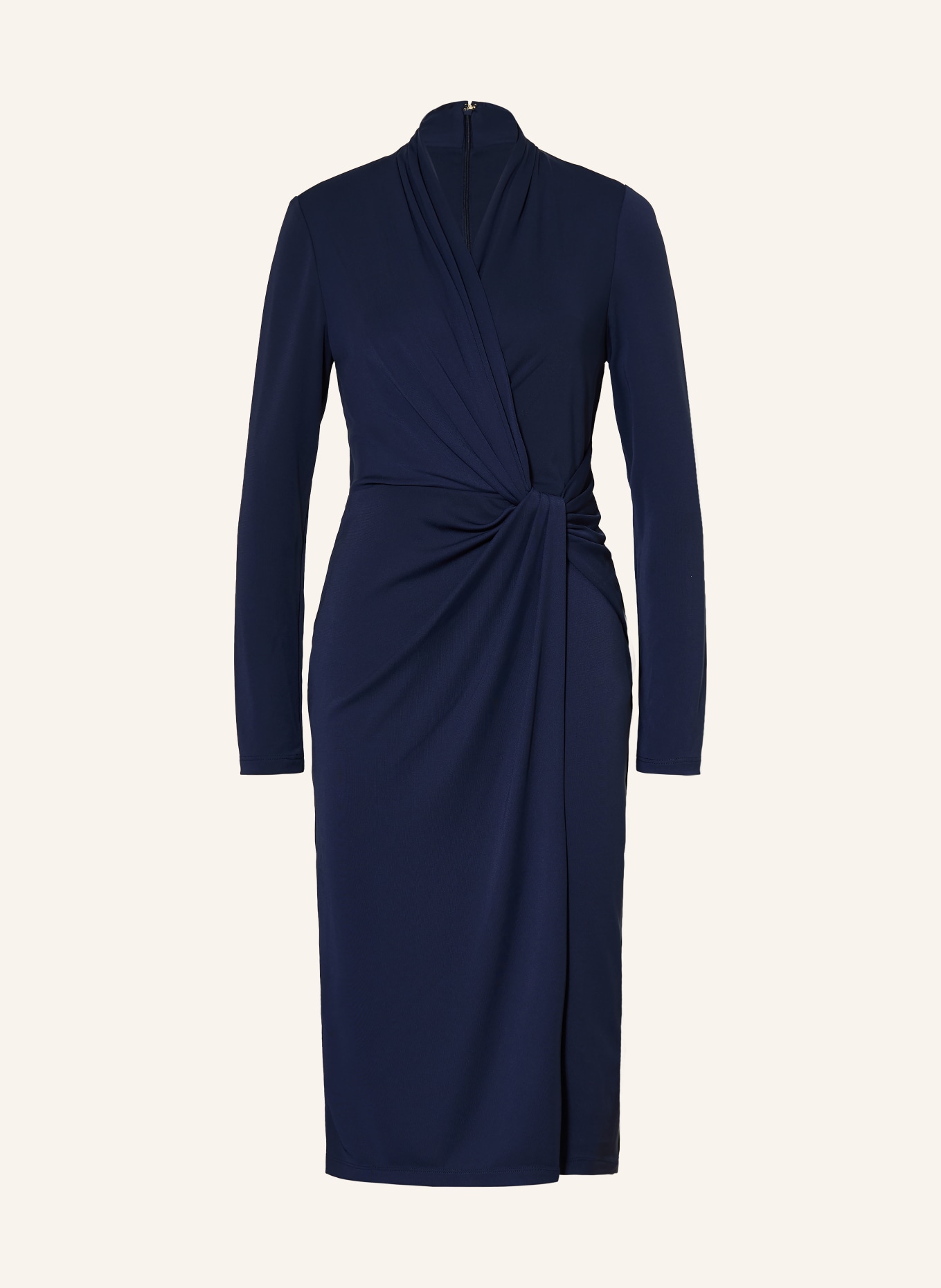 LAUREN RALPH LAUREN Robe en jersey effet cache-cœur: BLEU FONCÉ