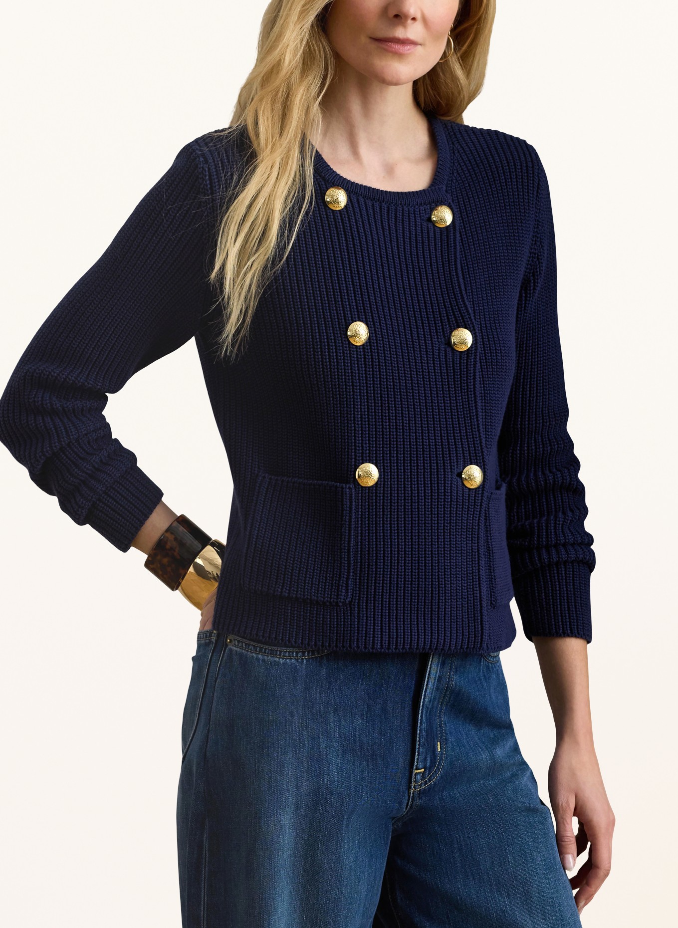 LAUREN RALPH LAUREN cardigan: BLEU FONCÉ
