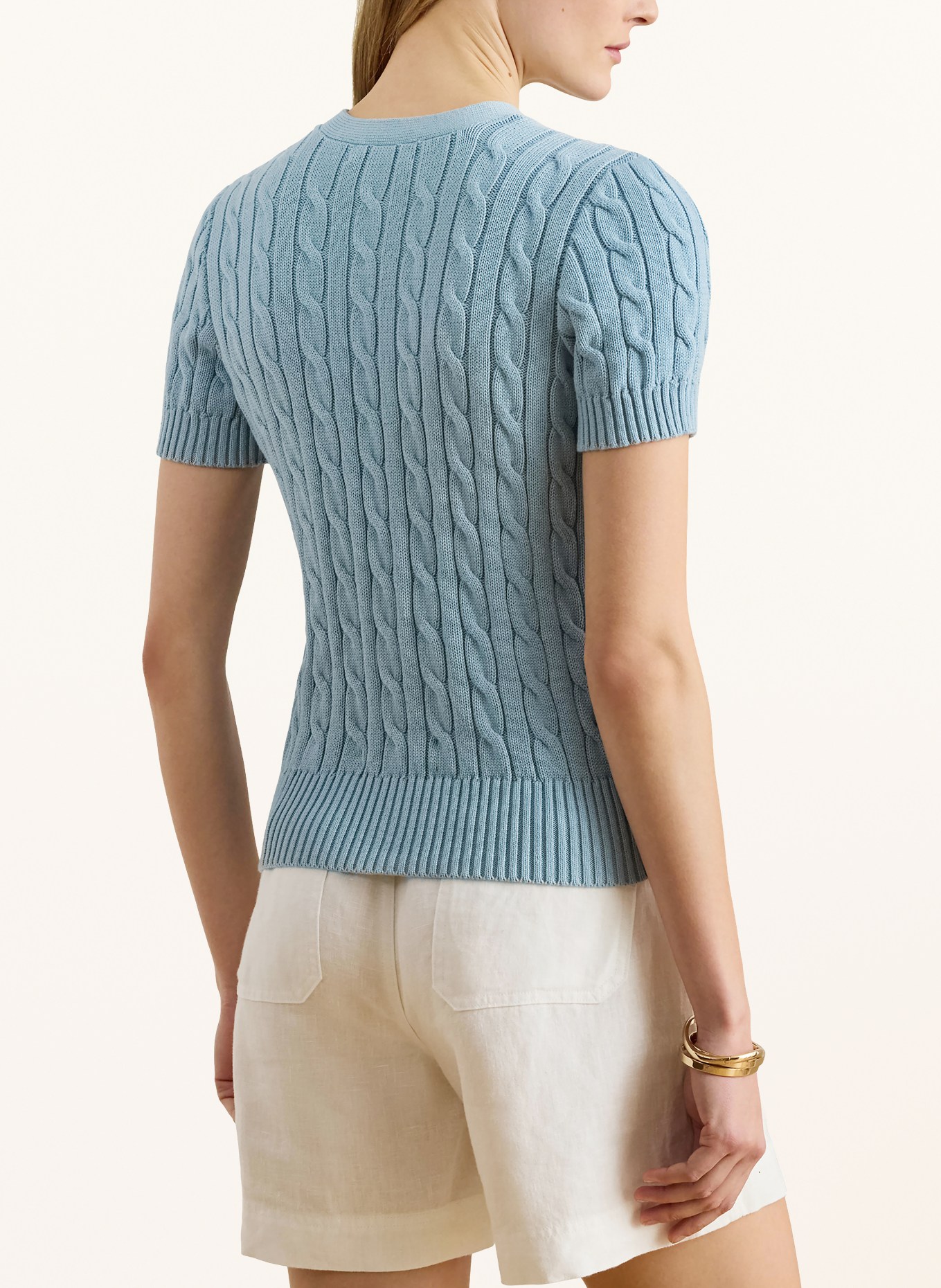 LAUREN RALPH LAUREN vest: LICHTBLAUW