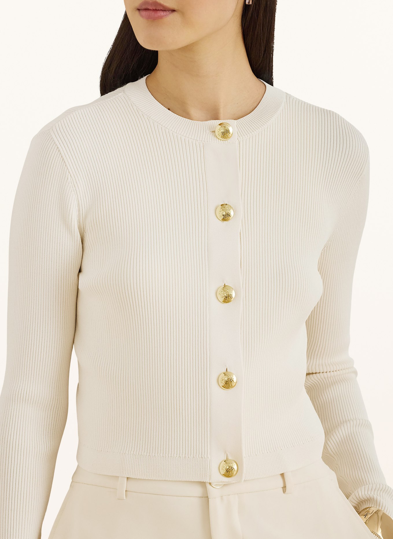 LAUREN RALPH LAUREN vest: ECRU