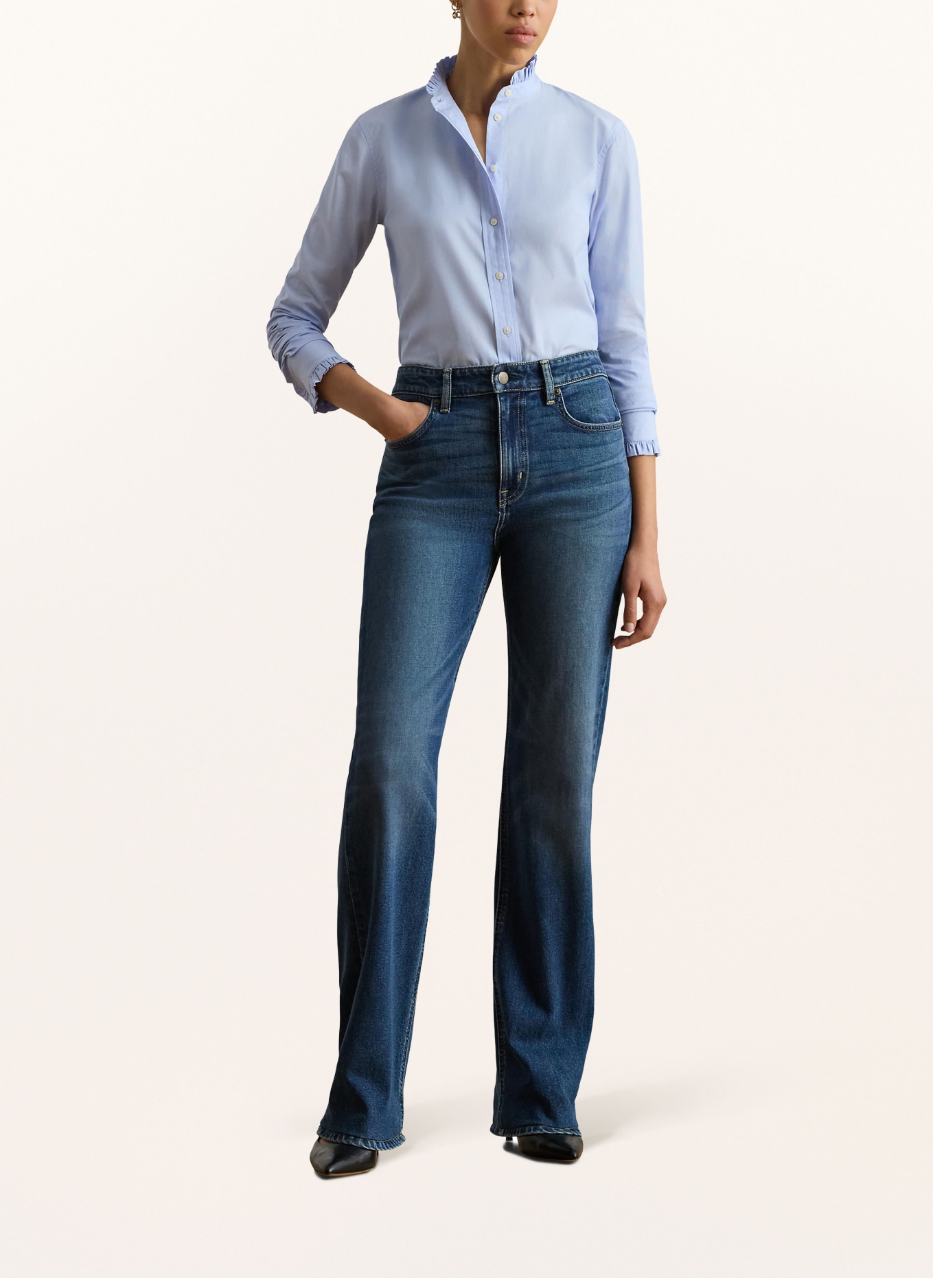 LAUREN RALPH LAUREN Jeans met wijde pijpen: 001 MAXEN WASH