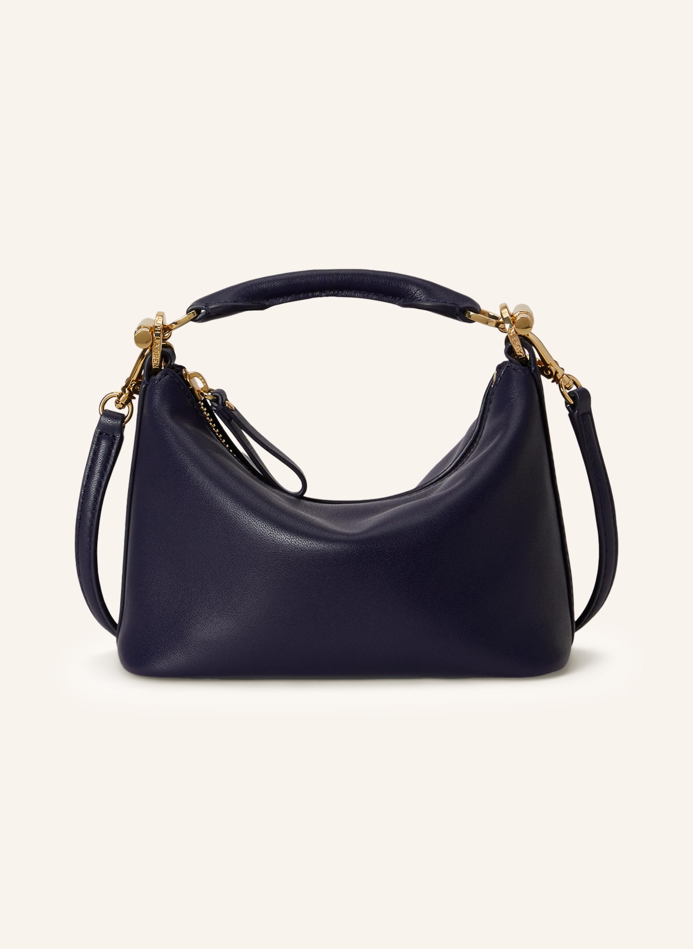LAUREN RALPH LAUREN Handtasche BLAIKE MINI: DUNKELBLAU / GOLD