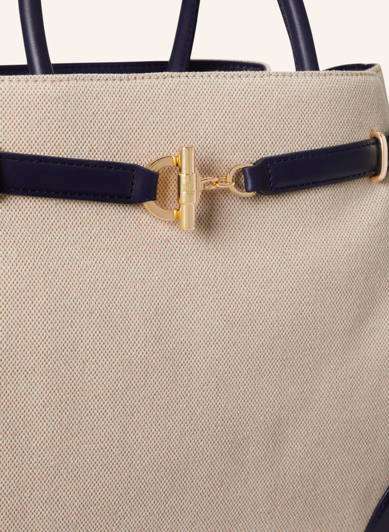 LAUREN RALPH LAUREN BLAIKE SMALL Shoulder Bag: CREAM / SILVER / DARK BLUE