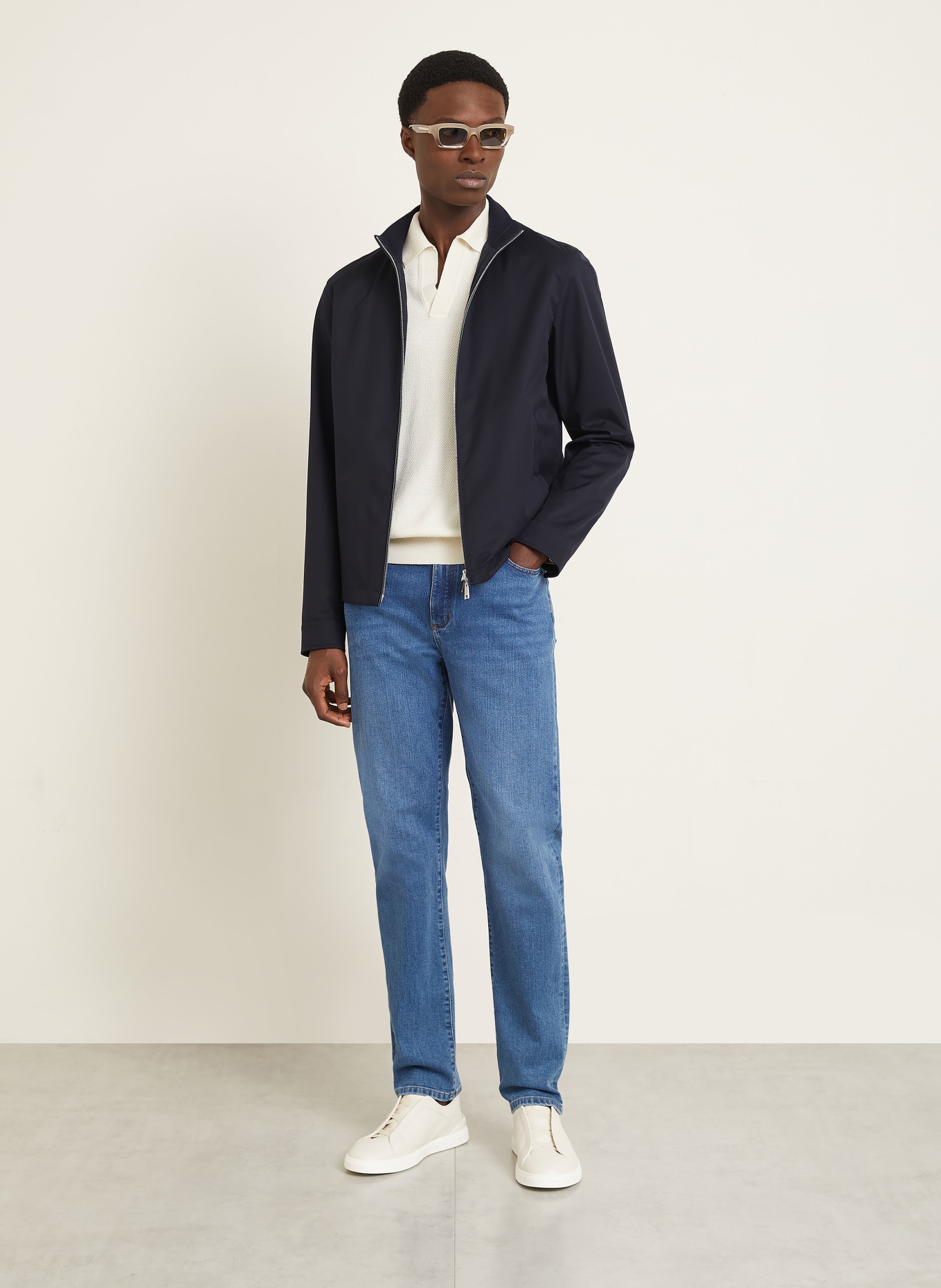 ZEGNA blouson: DARK BLUE