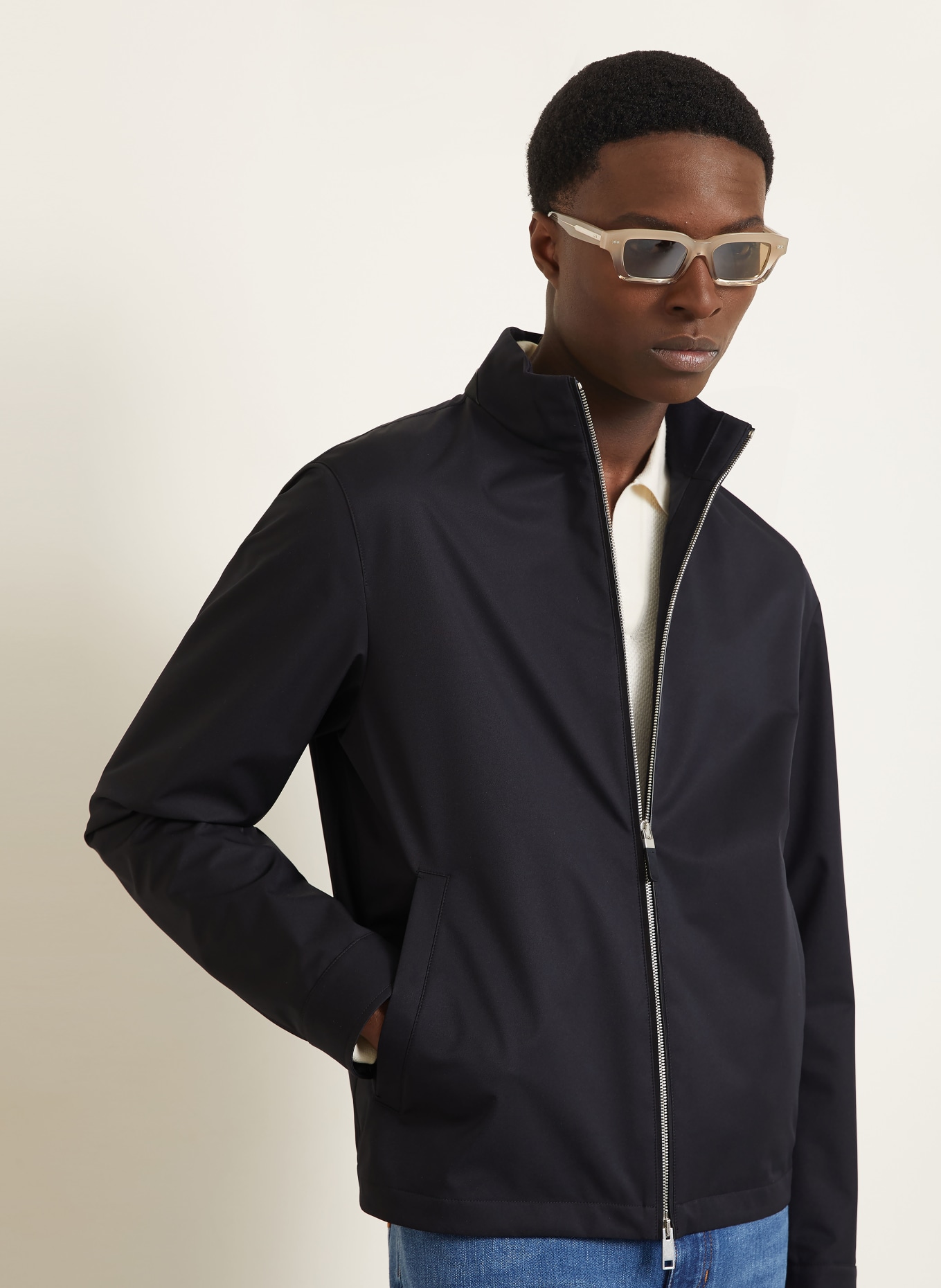 ZEGNA blouson: DARK BLUE