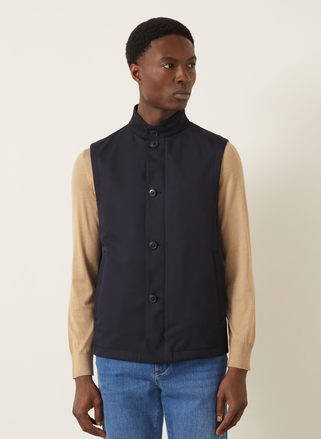ZEGNA vest: DARK BLUE