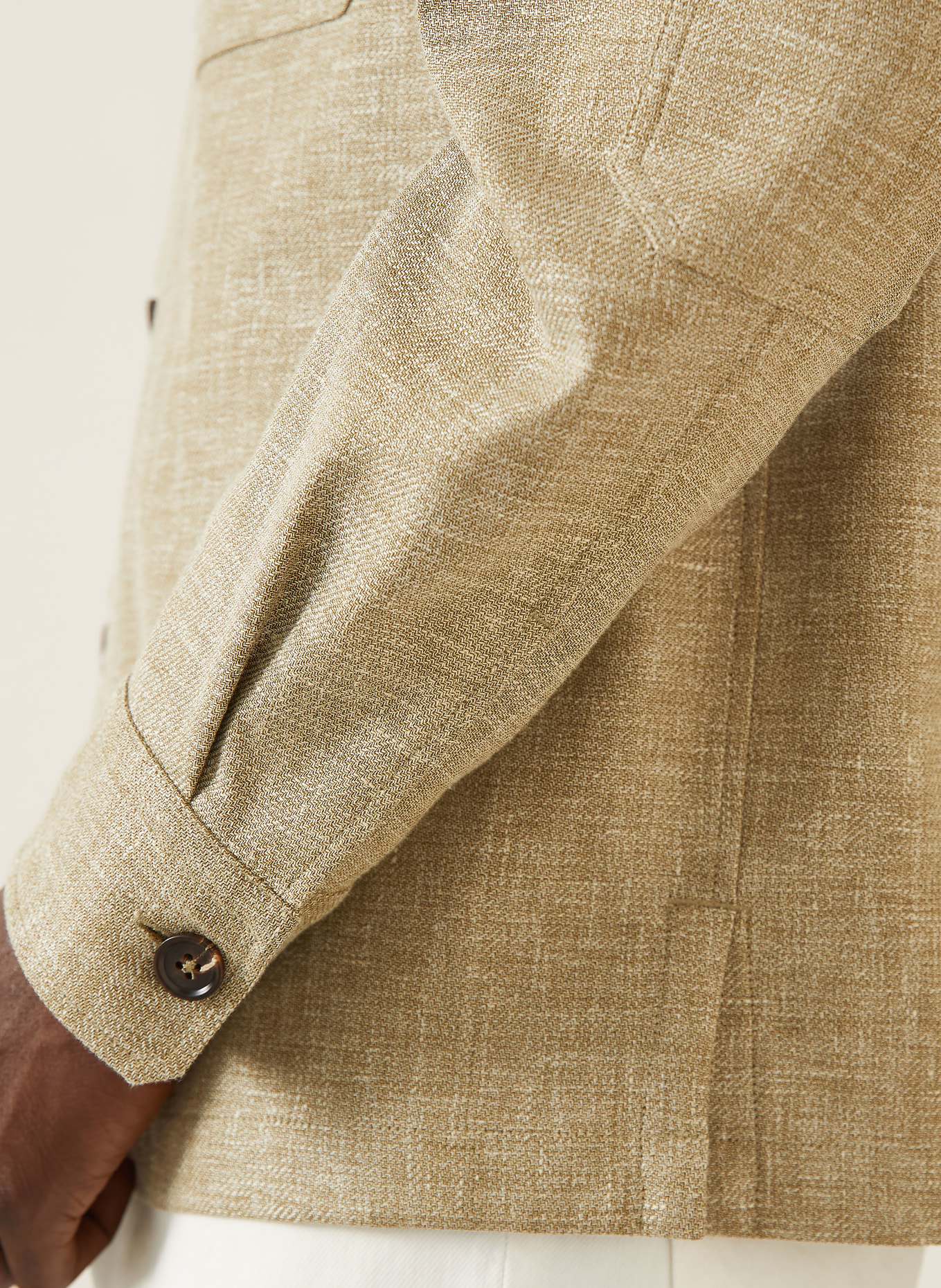ZEGNA Overjacket mit Leinen: KHAKI