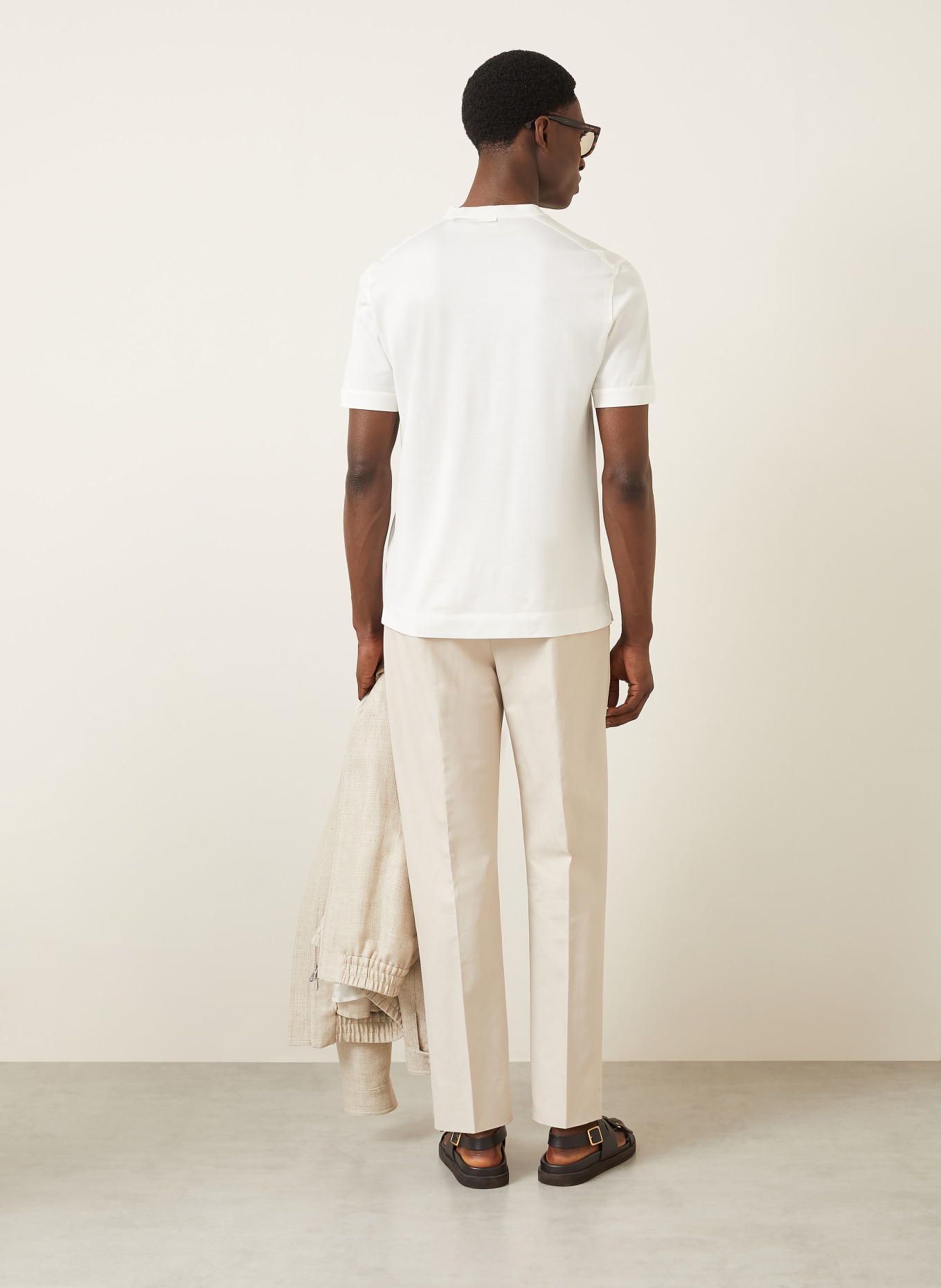 ZEGNA T-Shirt mit Seide: WEISS