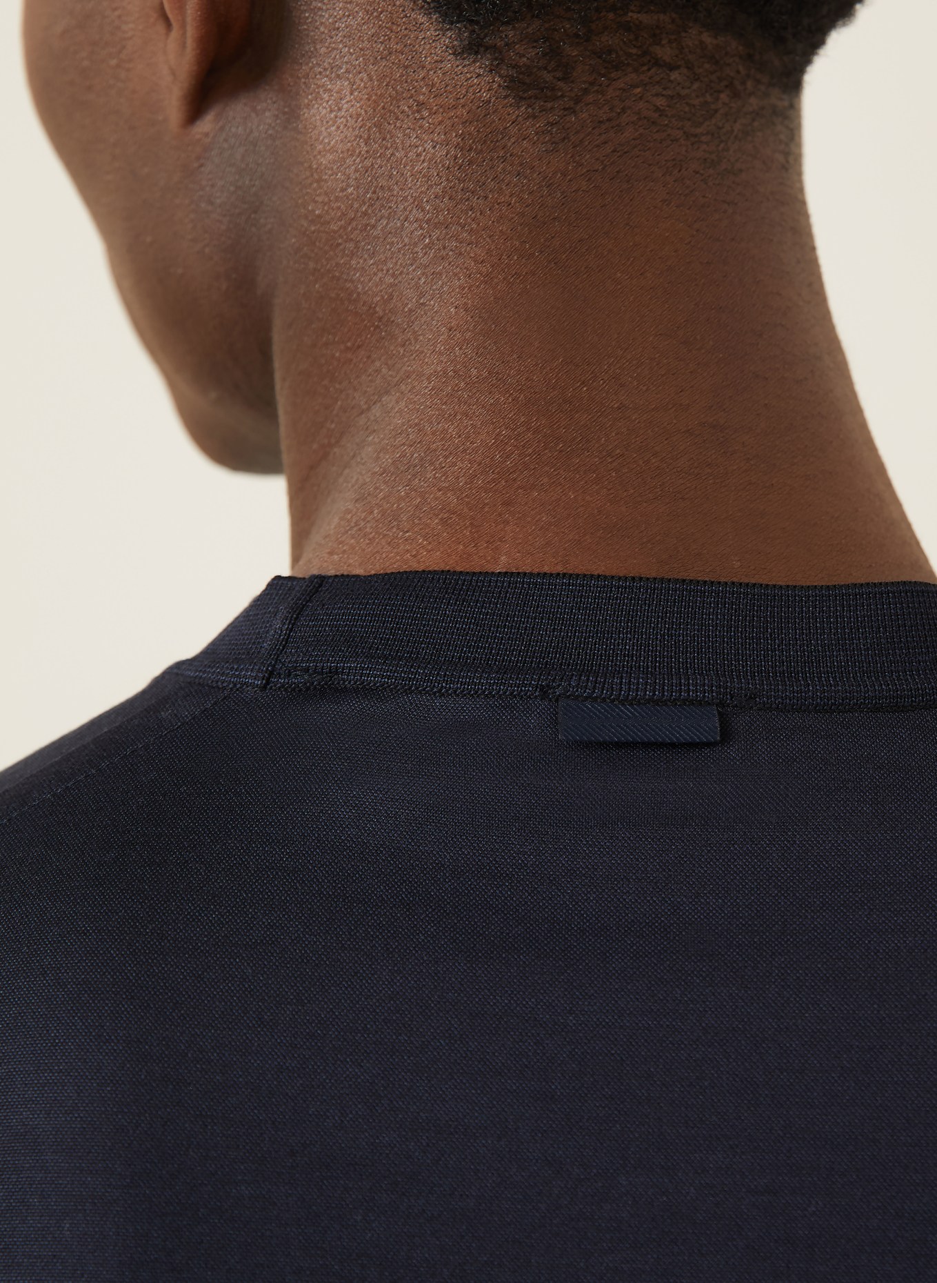 ZEGNA T-Shirt mit Seide: DUNKELBLAU