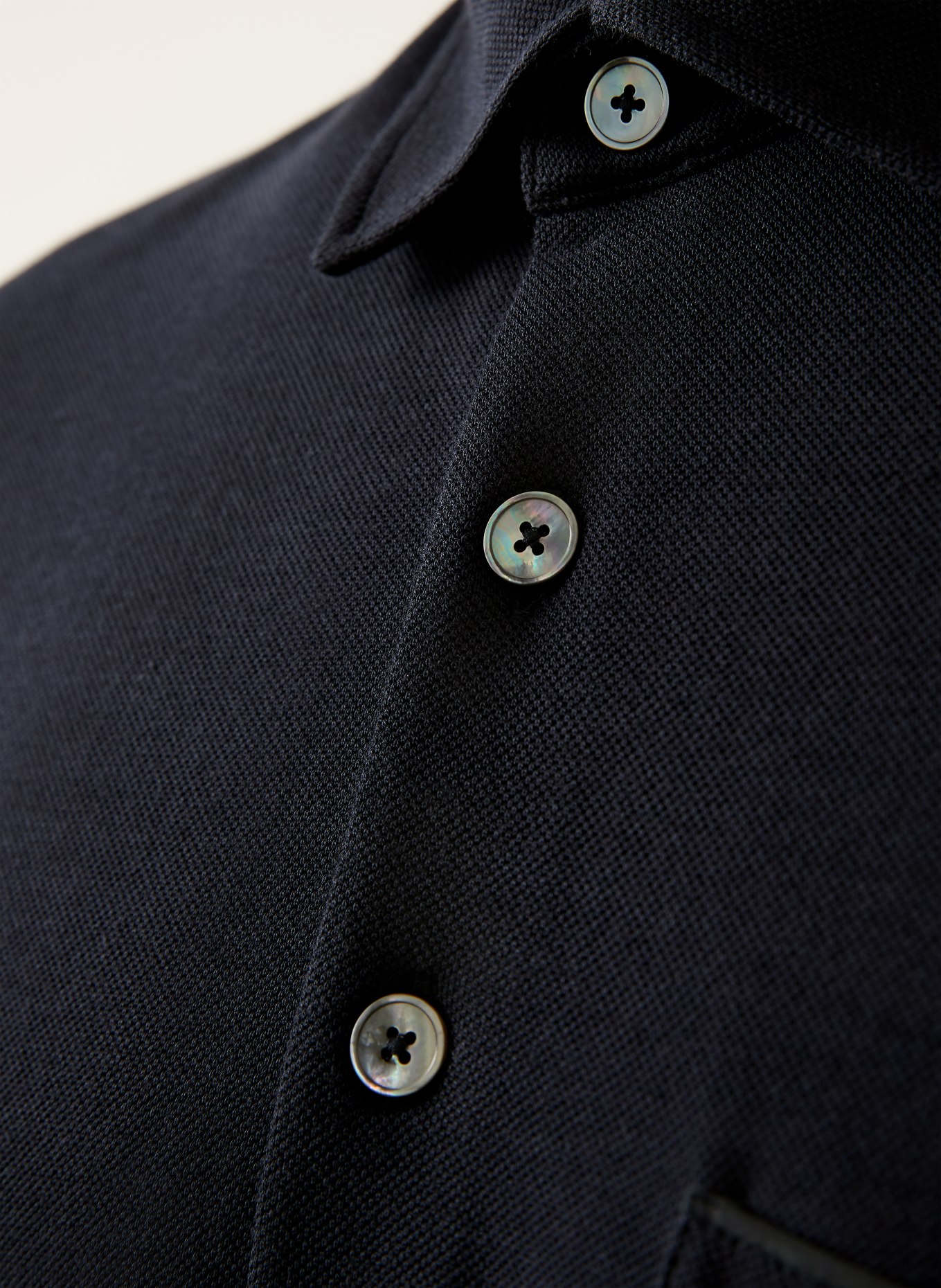 ZEGNA piqué polo shirt: DARK BLUE