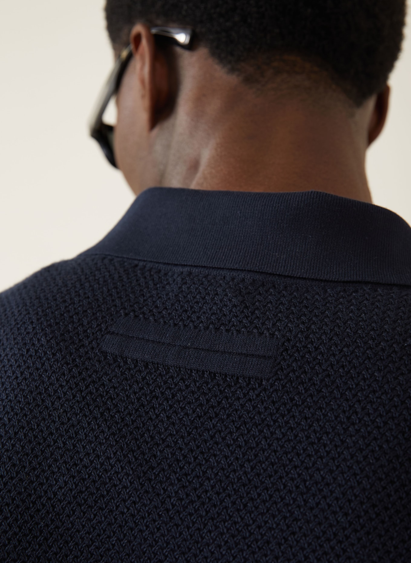 ZEGNA Strick-Poloshirt: DUNKELBLAU