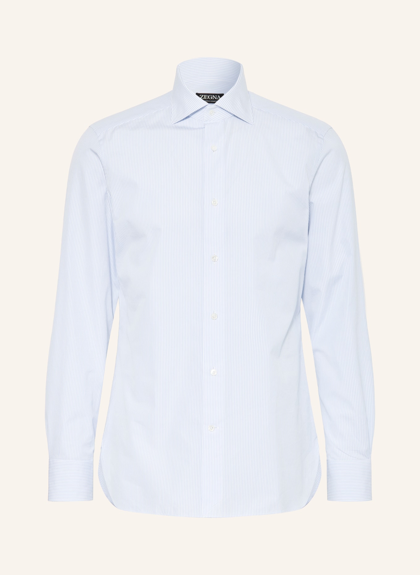 ZEGNA Hemd Regular Fit: HELLBLAU / WEISS