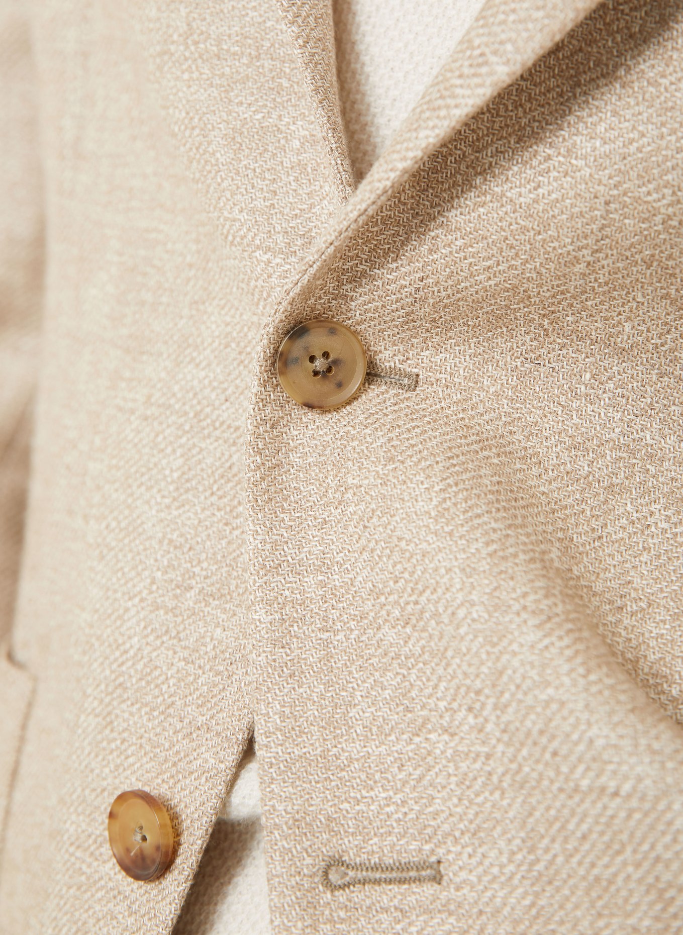 ZEGNA Extra slim fit jacket with linen: BEIGE