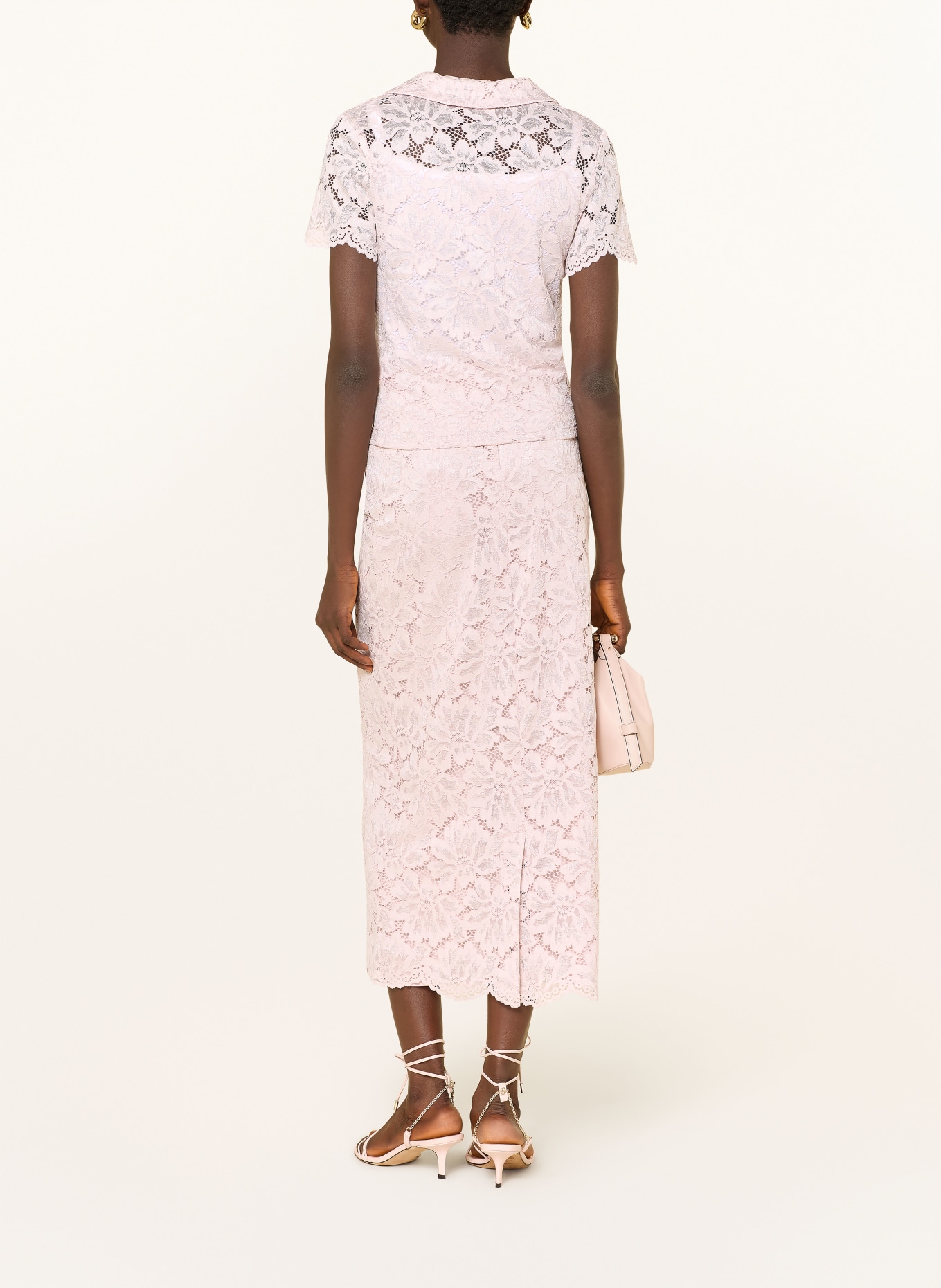 GUESS Jupe en dentelle KATRINA: ROSE CLAIR