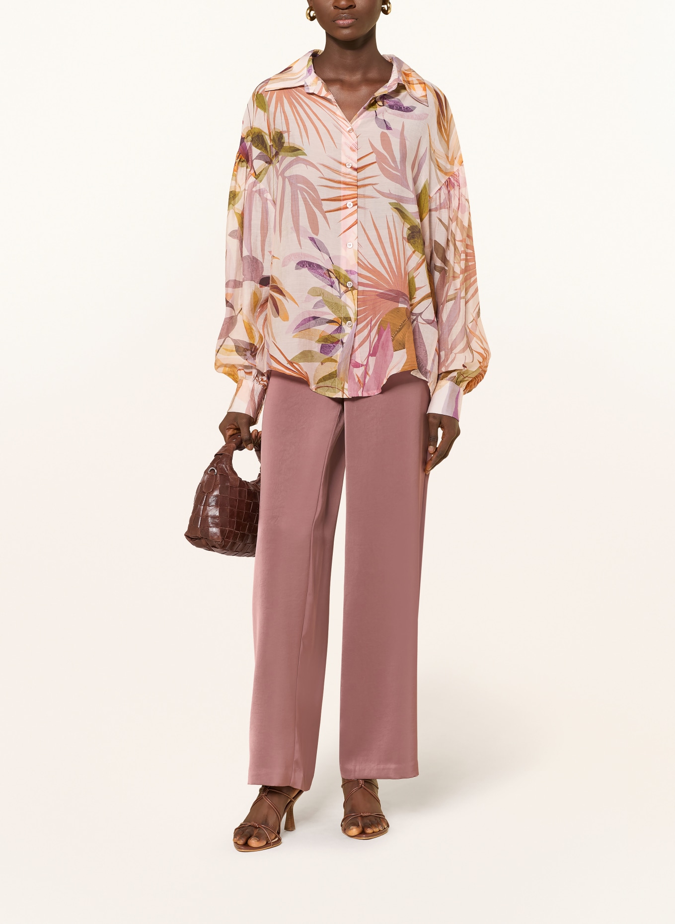 GUESS Chemisier IMMA: ROSE CLAIR / LILAS / VERT CLAIR