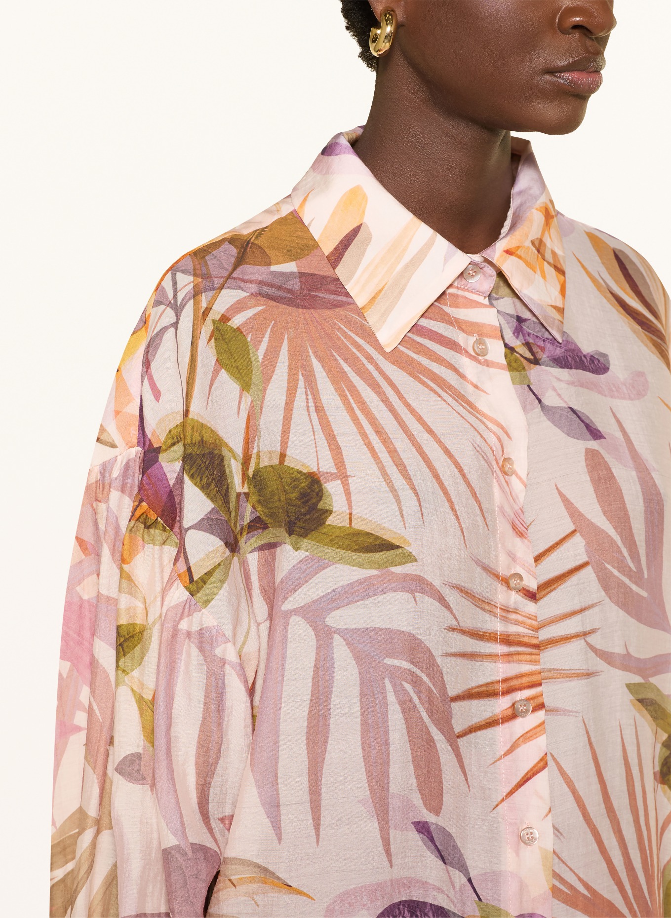 GUESS Chemisier IMMA: ROSE CLAIR / LILAS / VERT CLAIR