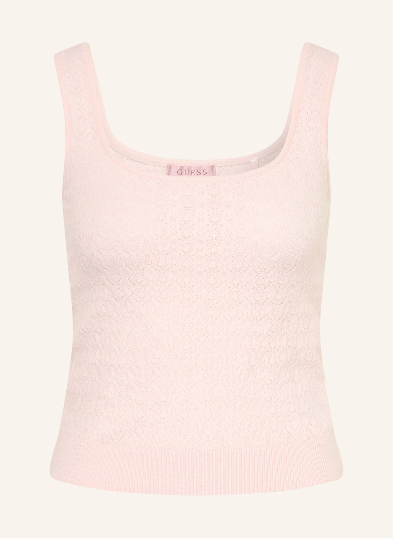 GUESS NINA knit top: LIGHT PINK