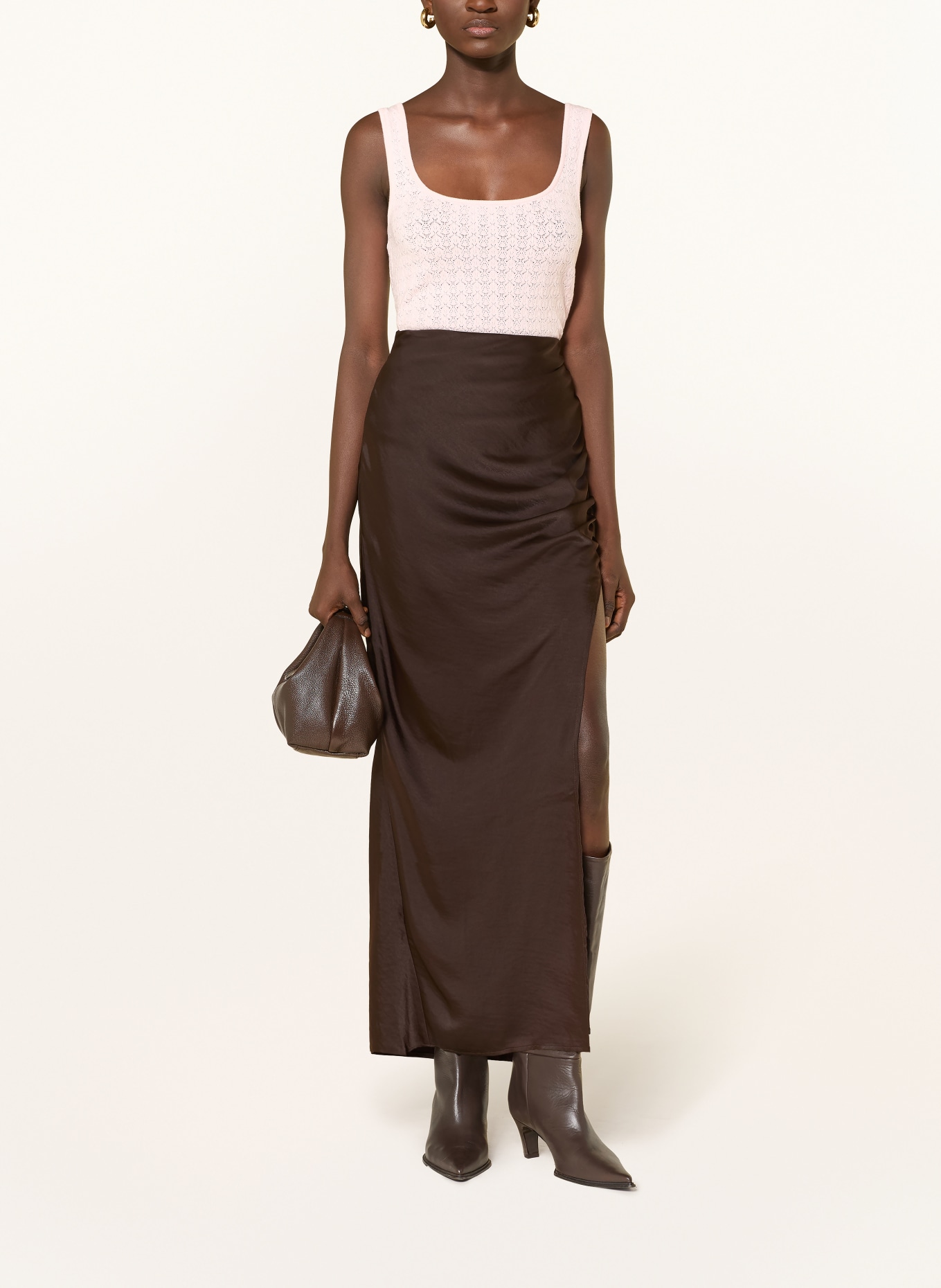 GUESS NINA knit top: LIGHT PINK
