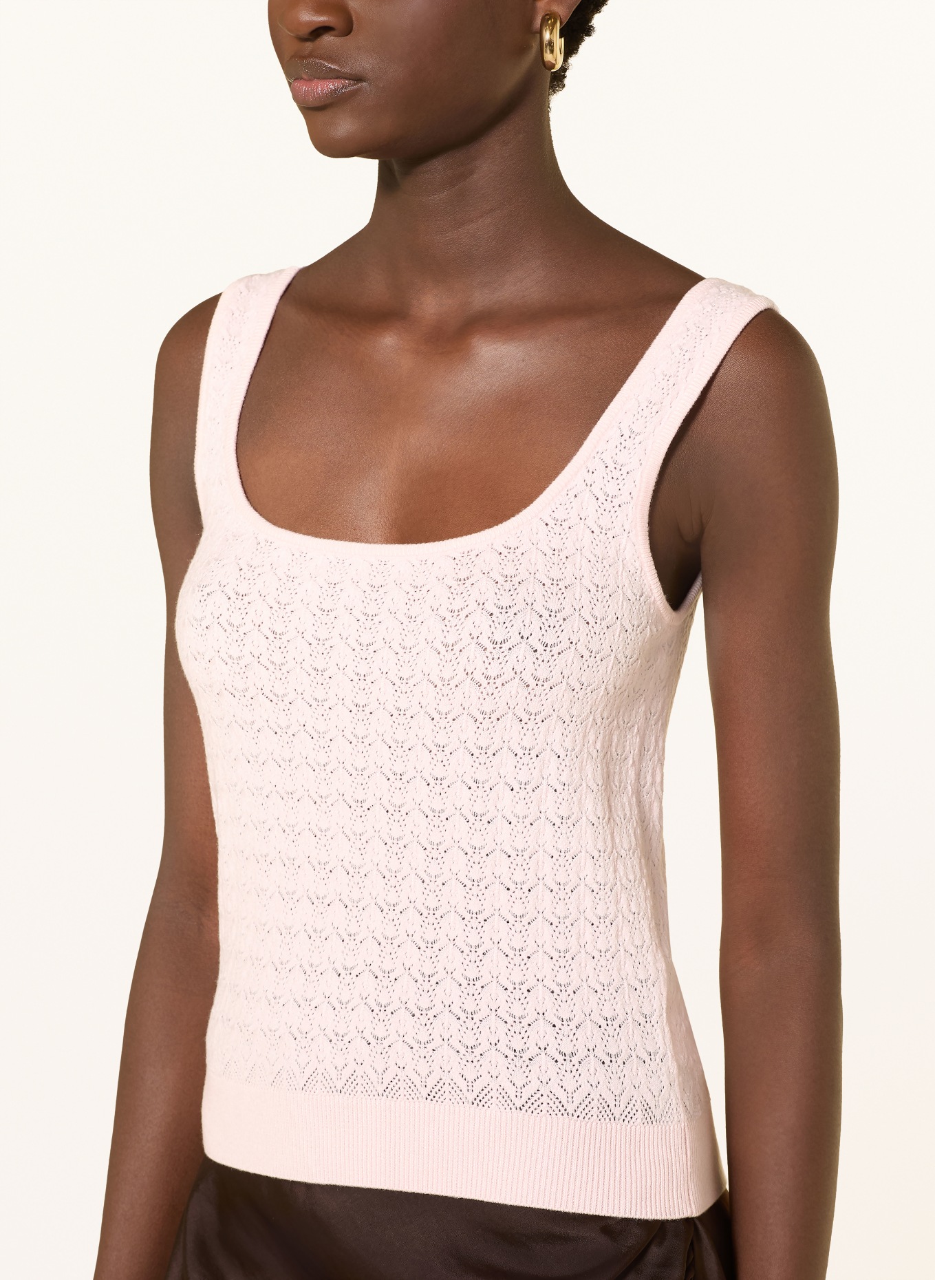 GUESS NINA knit top: LIGHT PINK