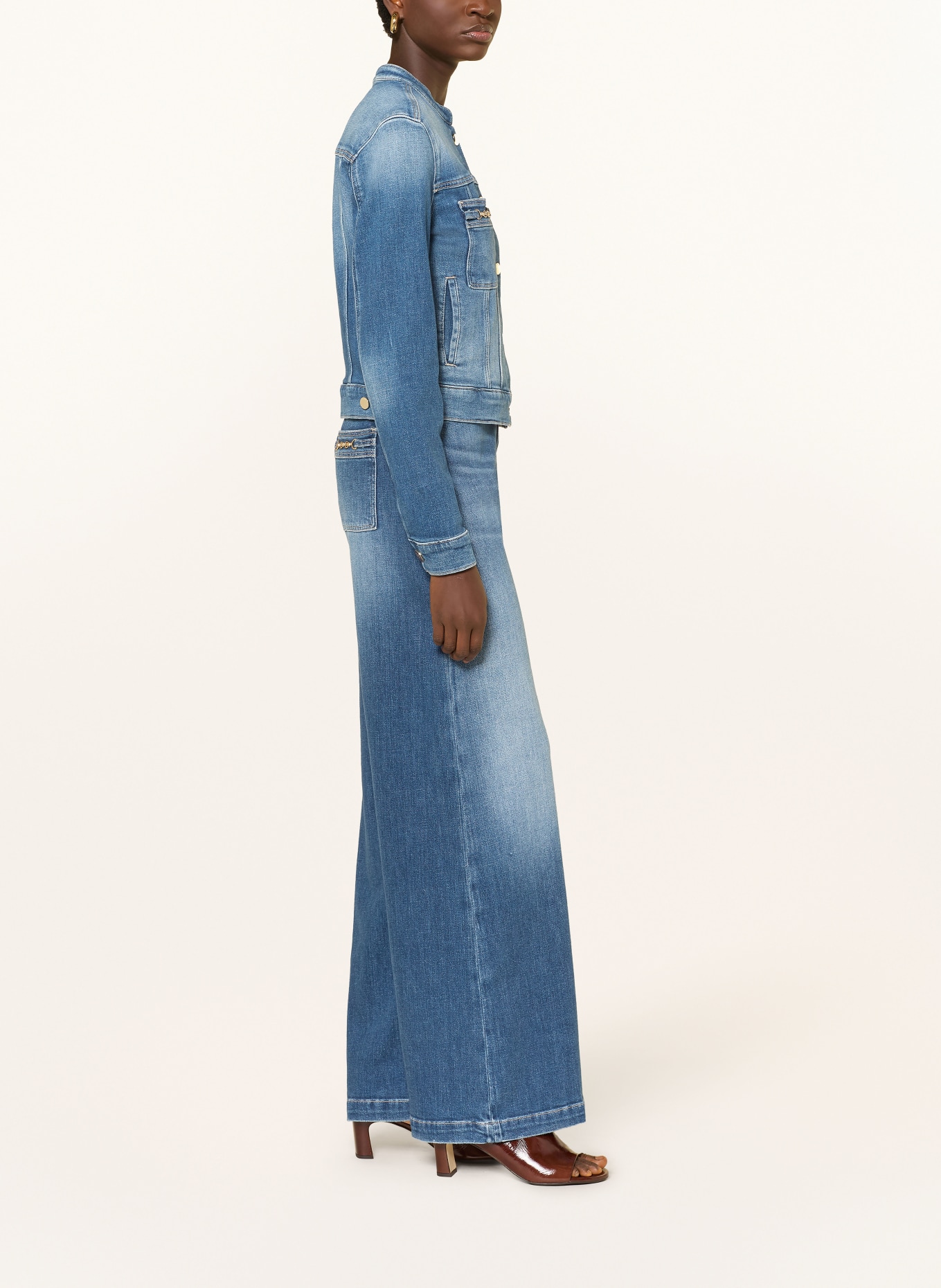 GUESS Wide Leg Jeans BELLAGIO: TWNS TWIN BLUES
