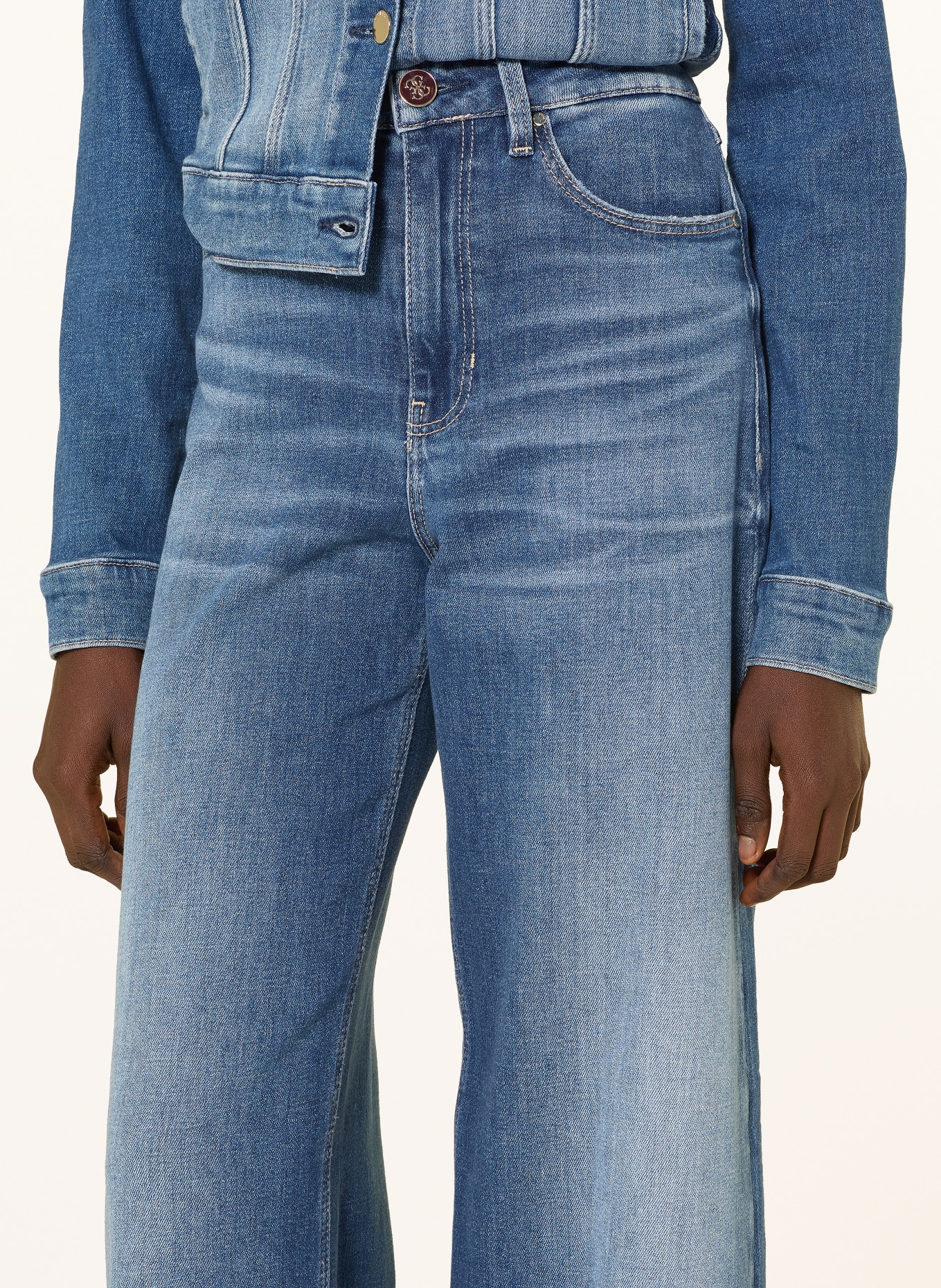 GUESS Wide Leg Jeans BELLAGIO: TWNS TWIN BLUES