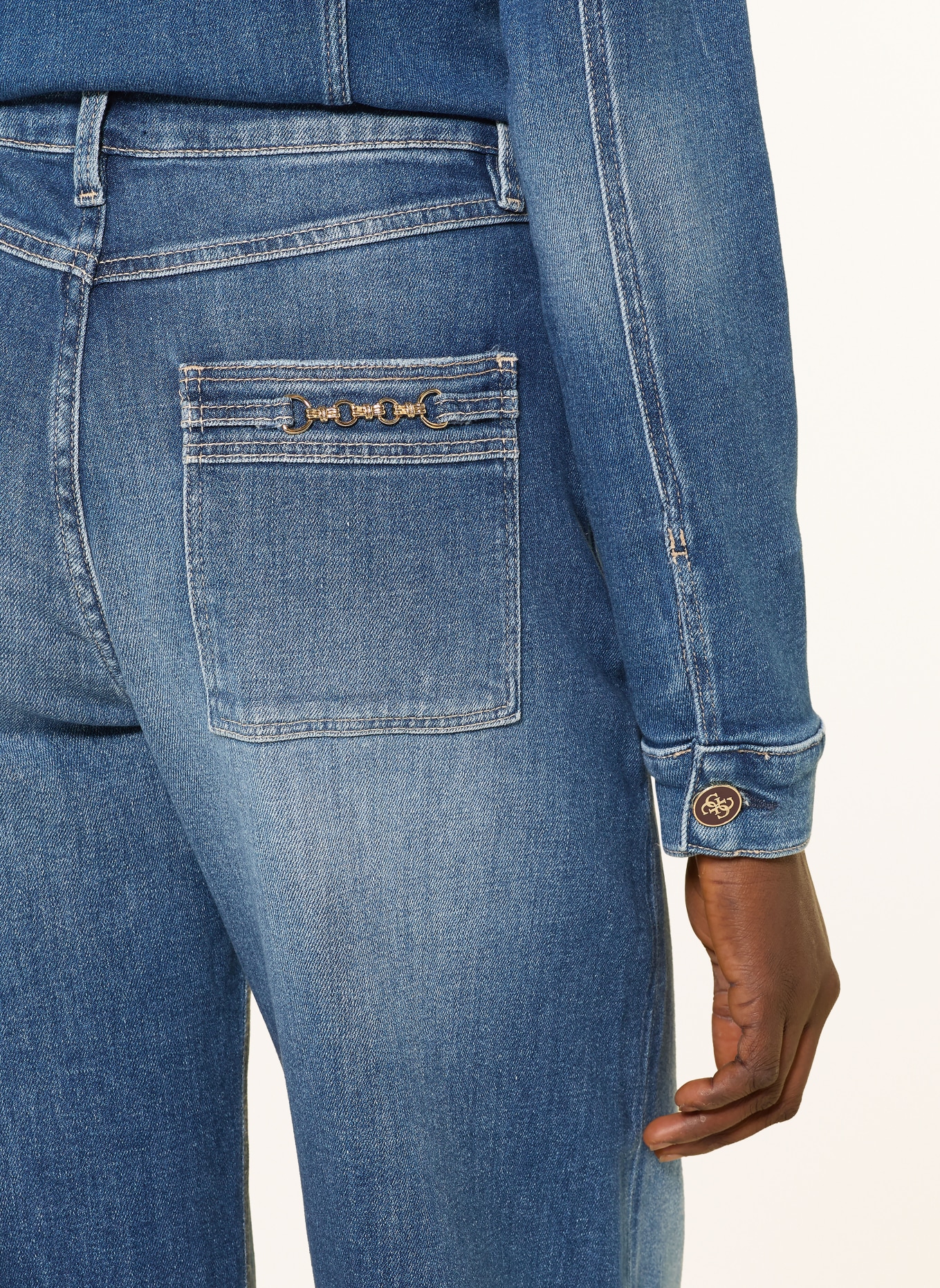 GUESS Wide Leg Jeans BELLAGIO: TWNS TWIN BLUES