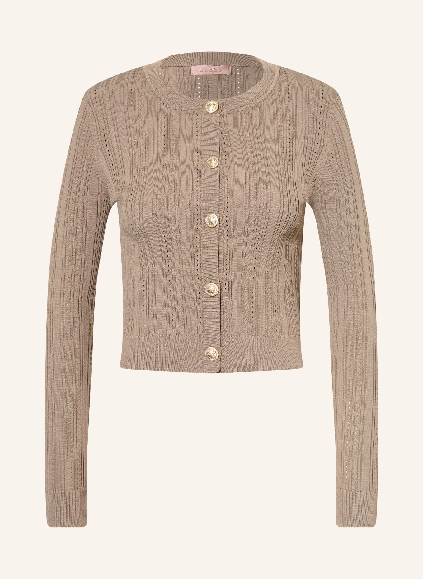 GUESS CARMEN cardigan: TAUPE