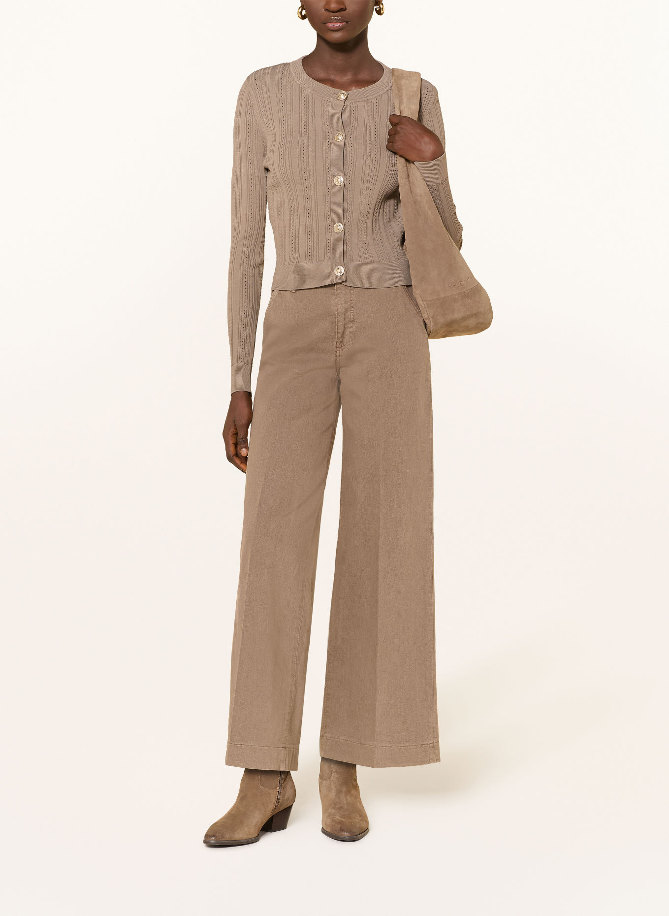 GUESS CARMEN cardigan: TAUPE