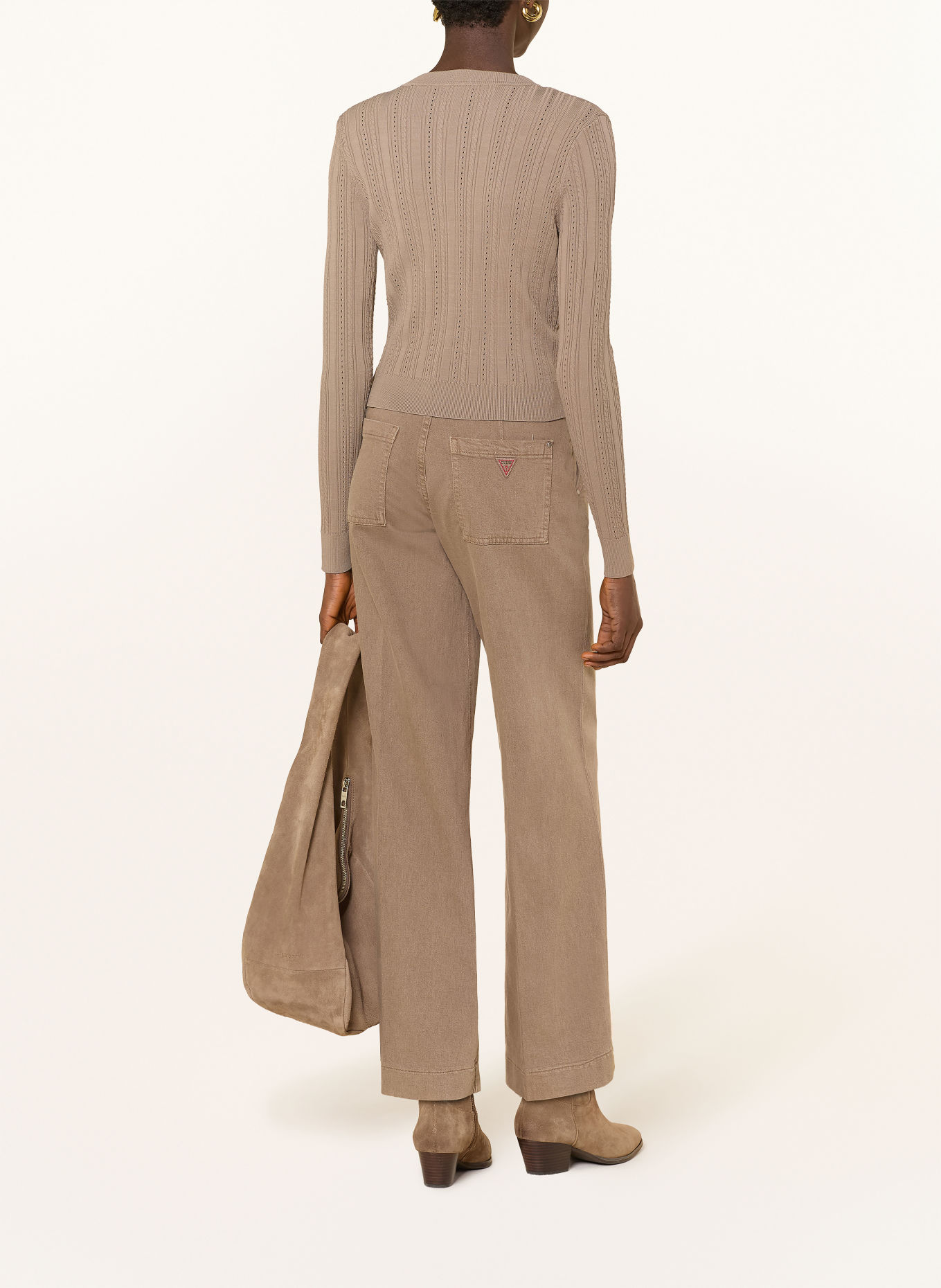 GUESS CARMEN cardigan: TAUPE