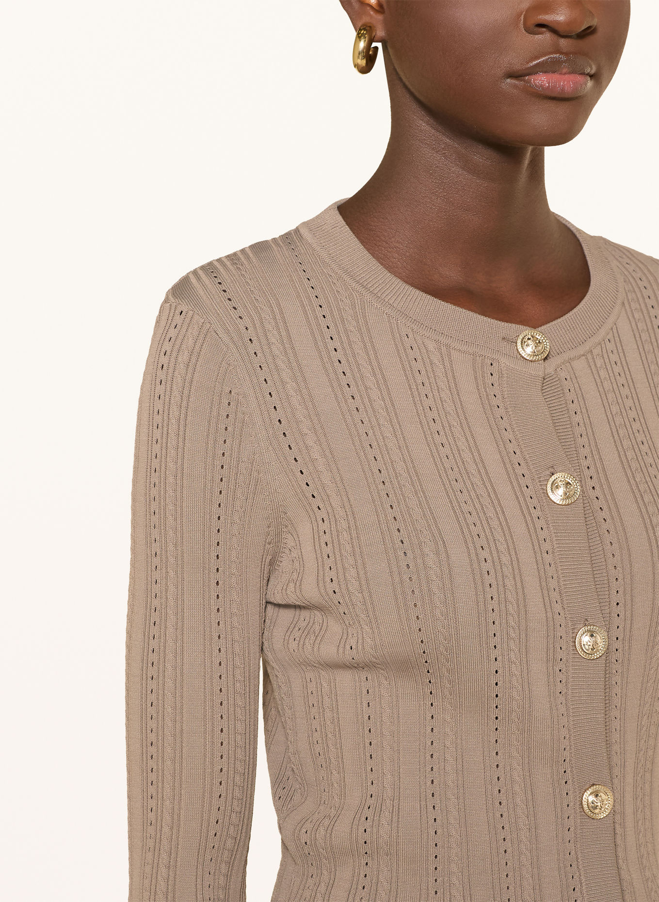 GUESS CARMEN cardigan: TAUPE