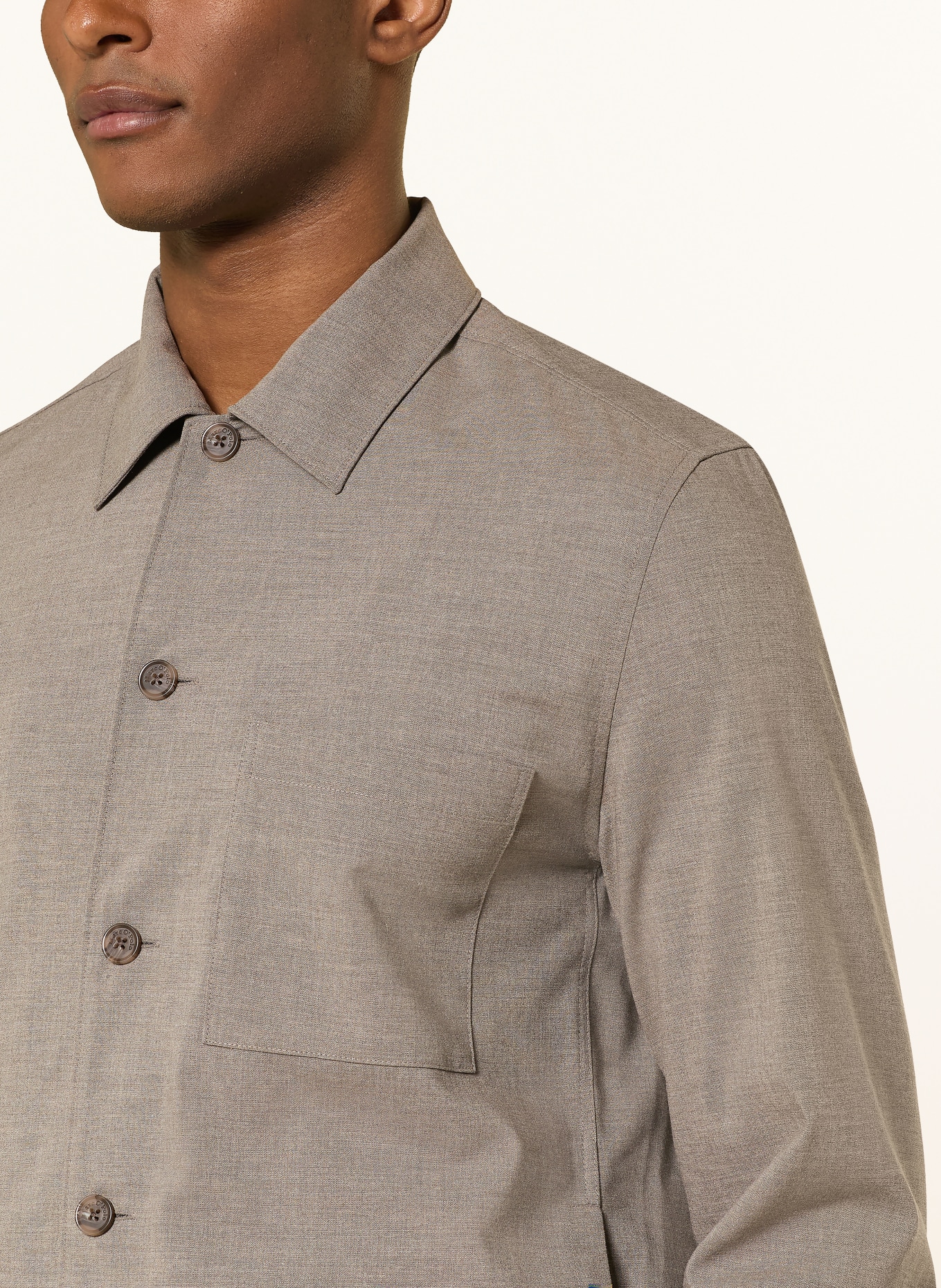 Marc O'Polo Overshirt: TAUPE