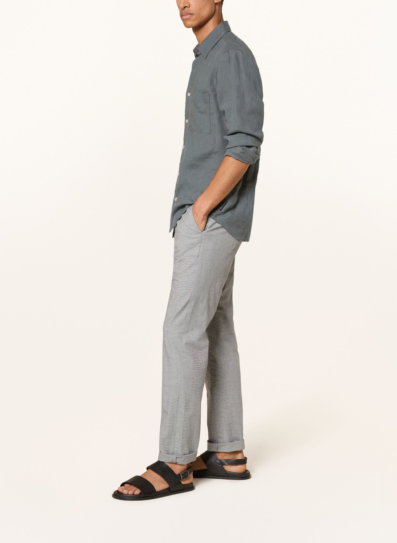 Marc O'Polo Chino STIG JOGGER Regular Fit: GRAU