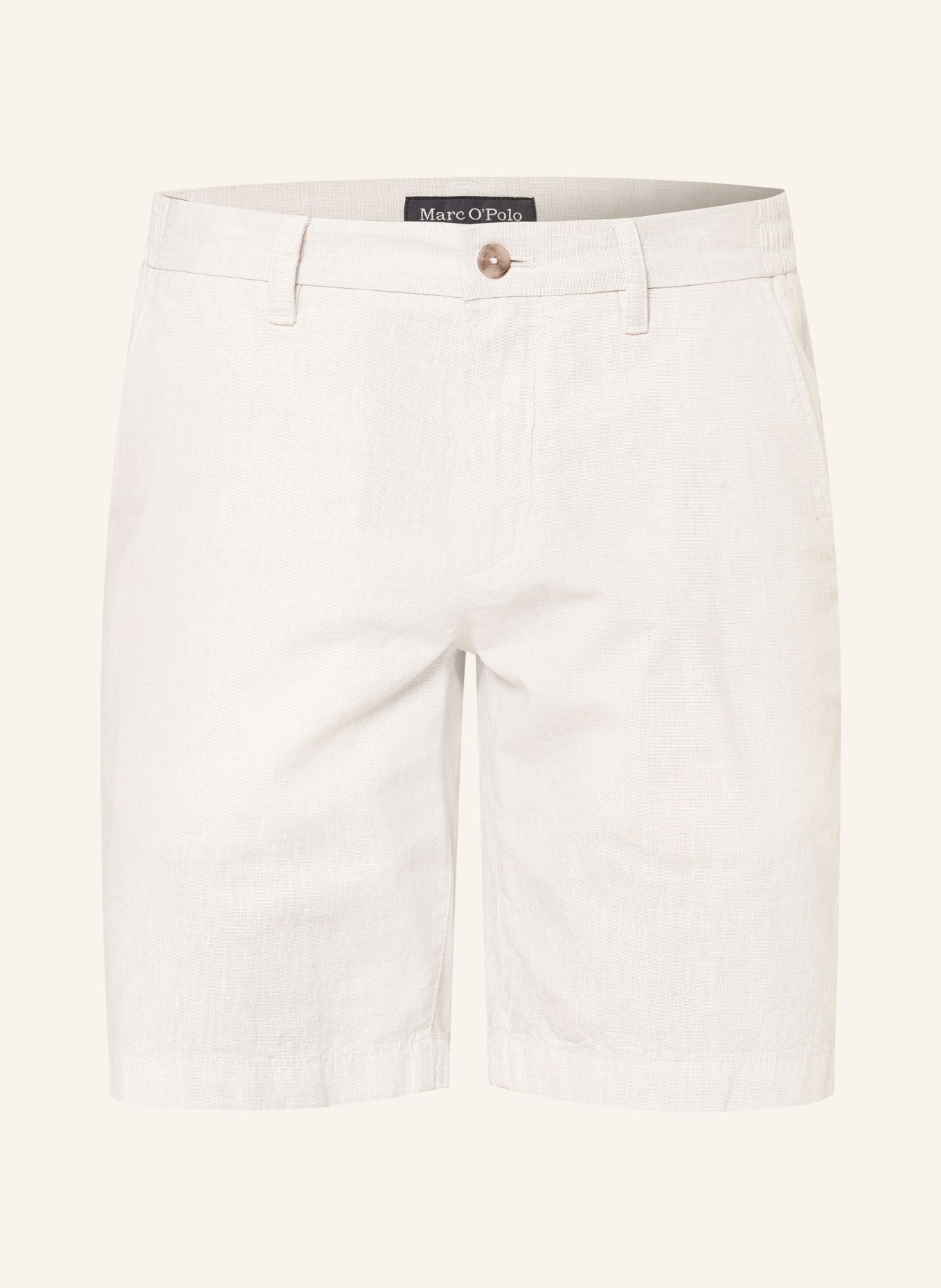 Marc O'Polo SALO JOGGER slim-fit chino shorts with linen: BEIGE