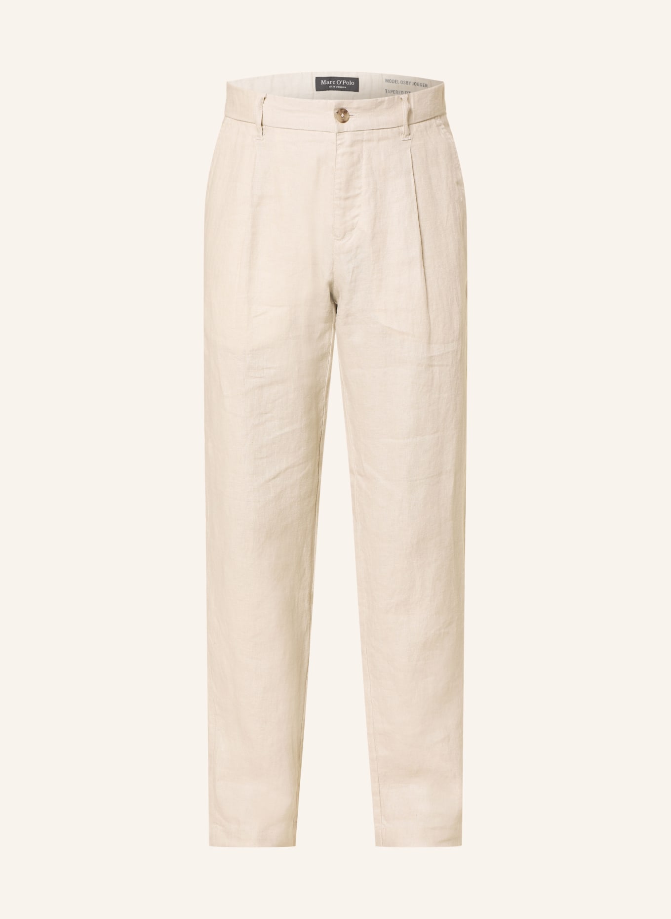 Marc O'Polo Leinenchino Tapered Fit: BEIGE