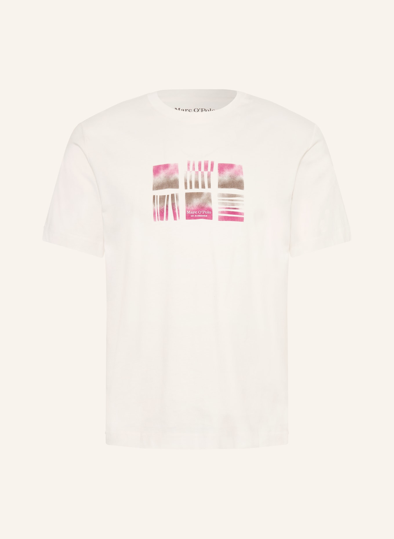 Marc O'Polo T-Shirt: WEISS / PINK