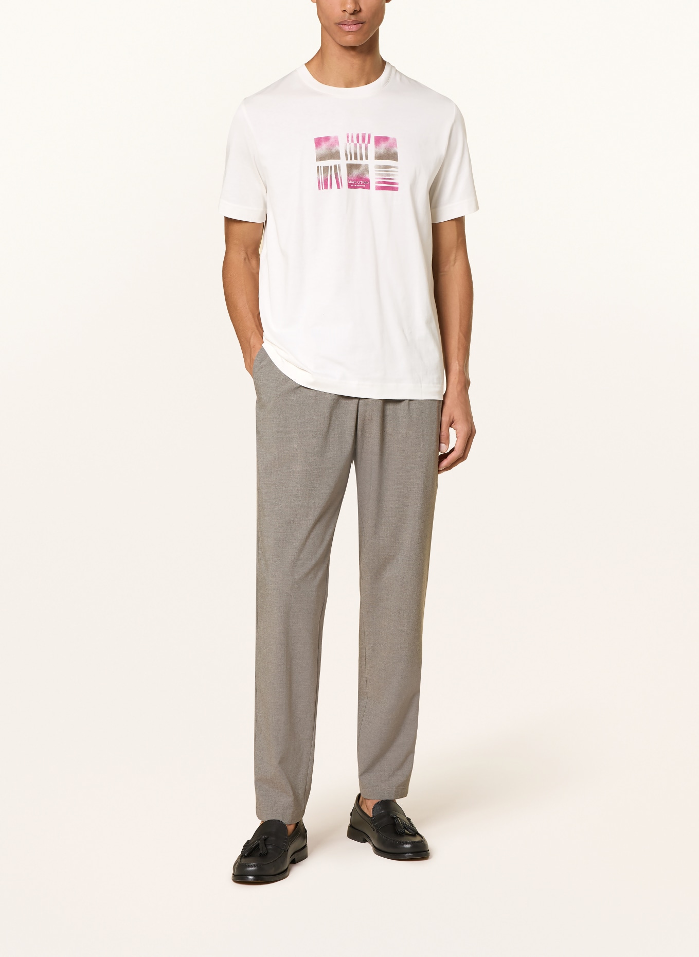Marc O'Polo T-Shirt: WEISS / PINK