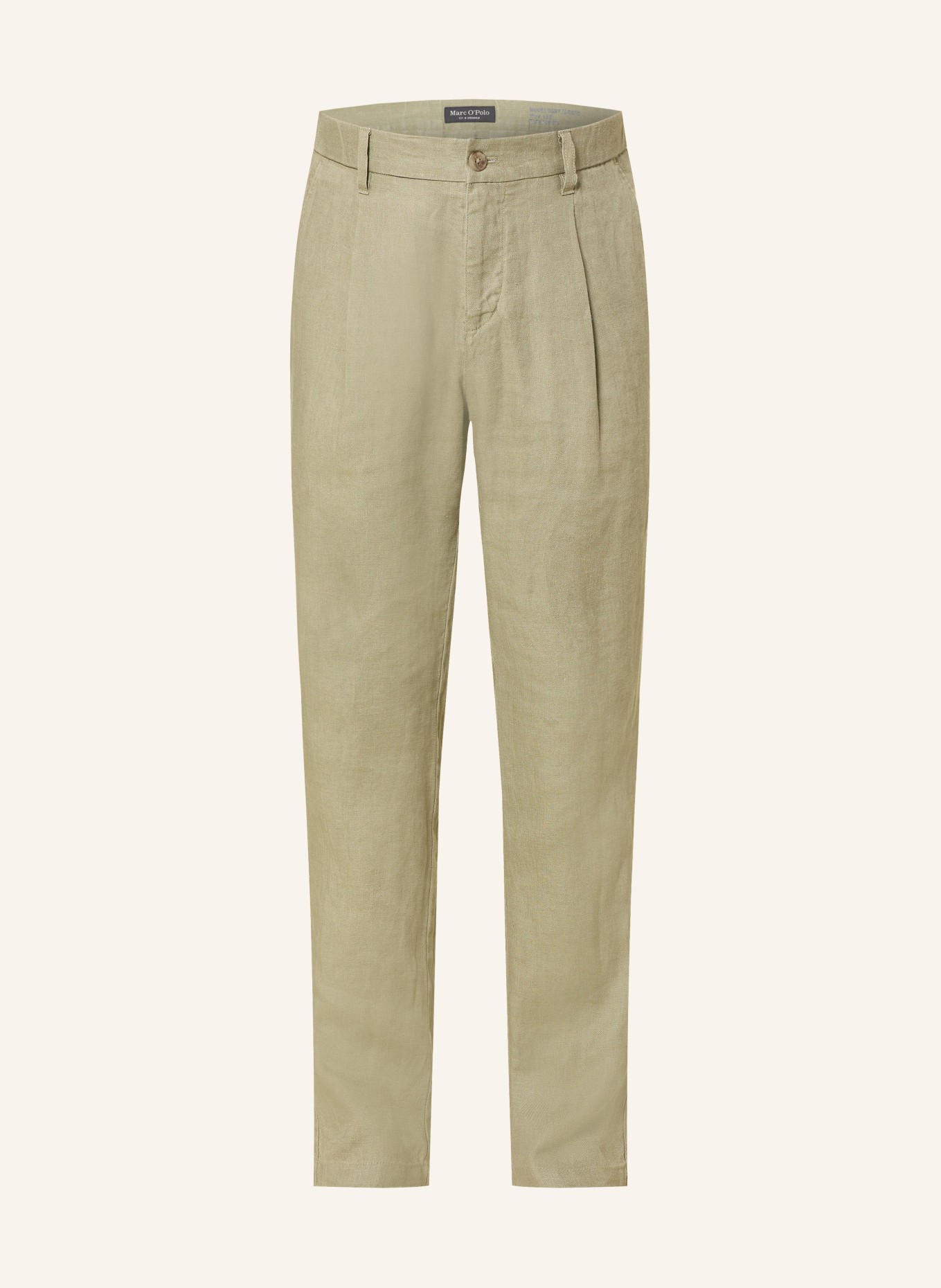Marc O'Polo Leinenchino OSBY Tapered Fit: KHAKI