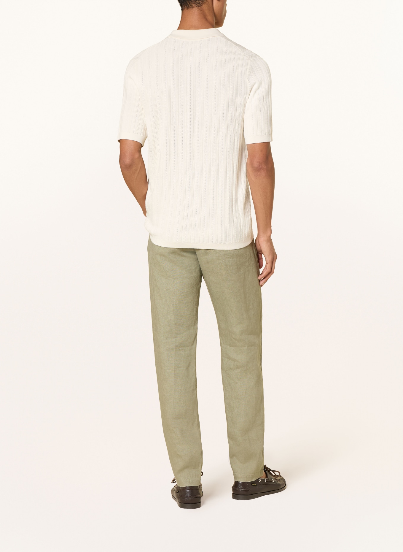 Marc O'Polo Leinenchino OSBY Tapered Fit: KHAKI