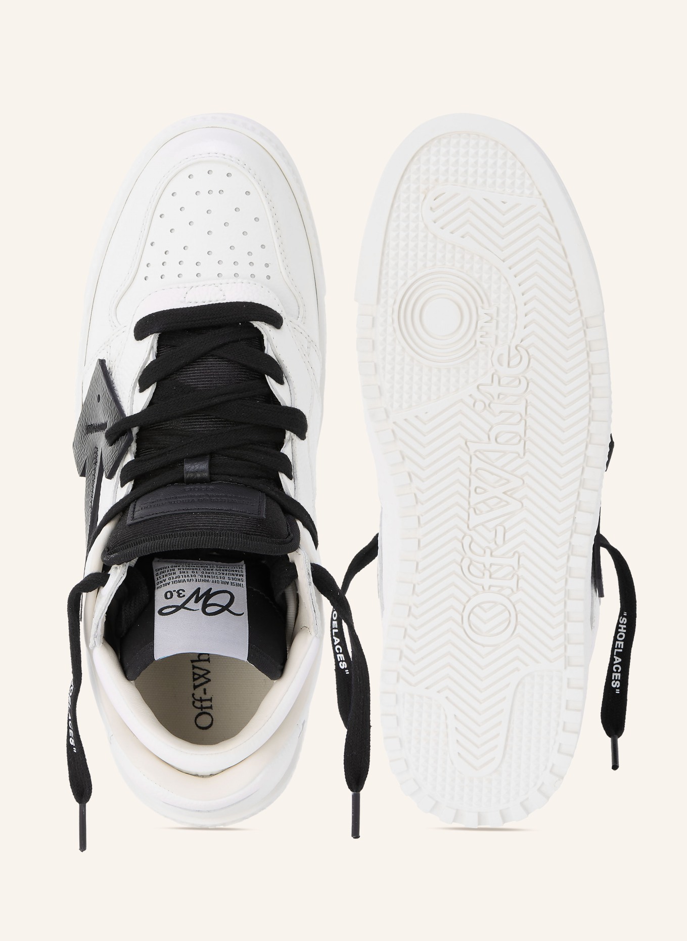 Off-White Baskets 3.0 FLOATING ARROW: BLANC / NOIR
