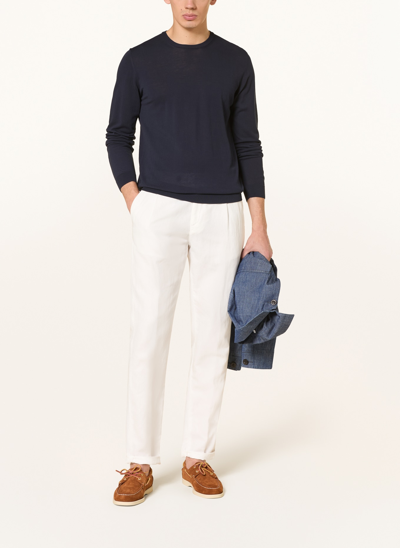 roberto collina Trui: DONKERBLAUW