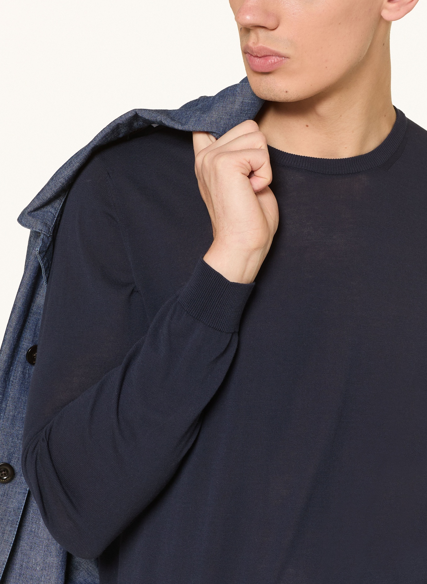 roberto collina Trui: DONKERBLAUW