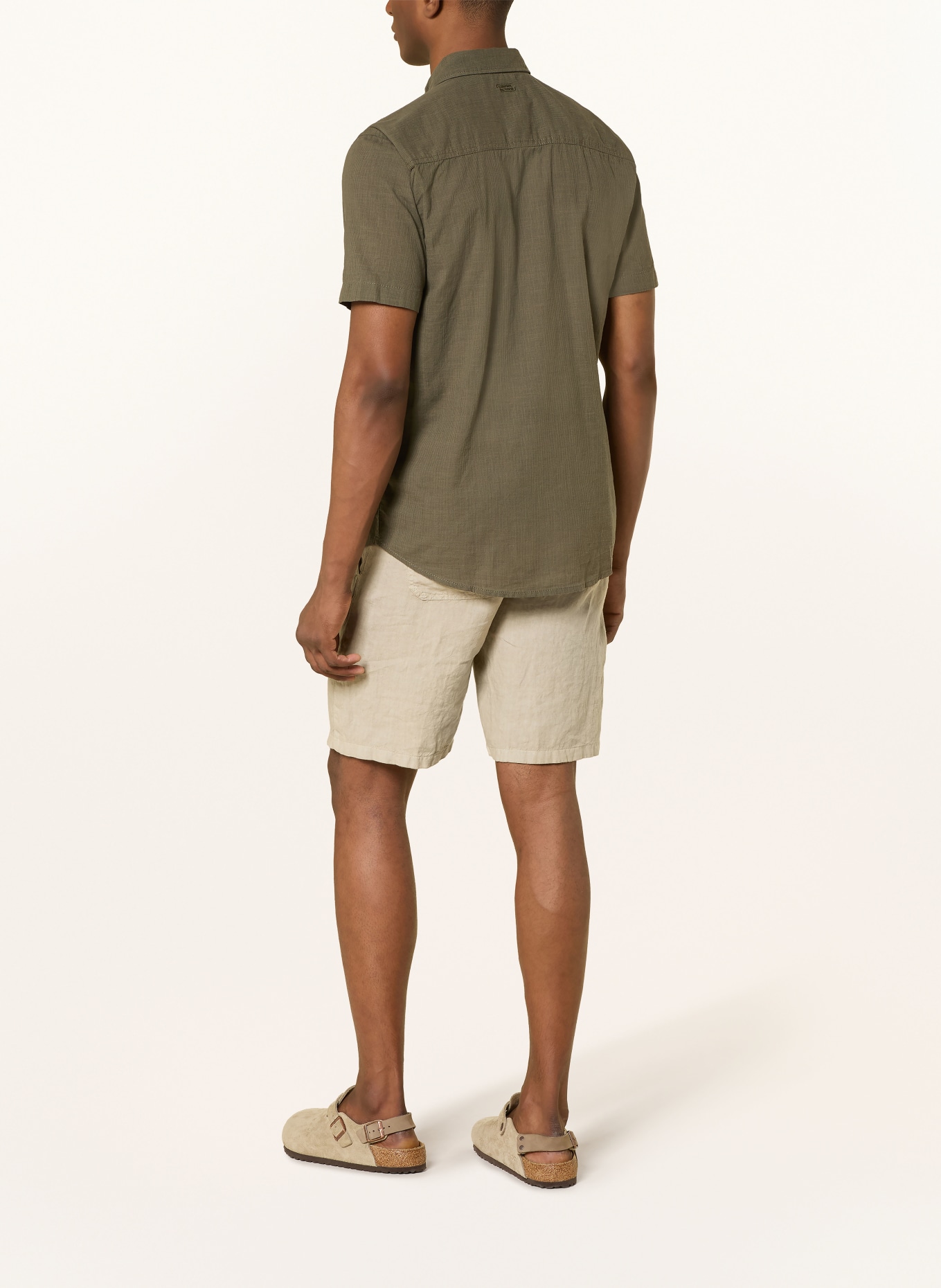 camel active Kurzarm-Hemd Regular Fit: KHAKI