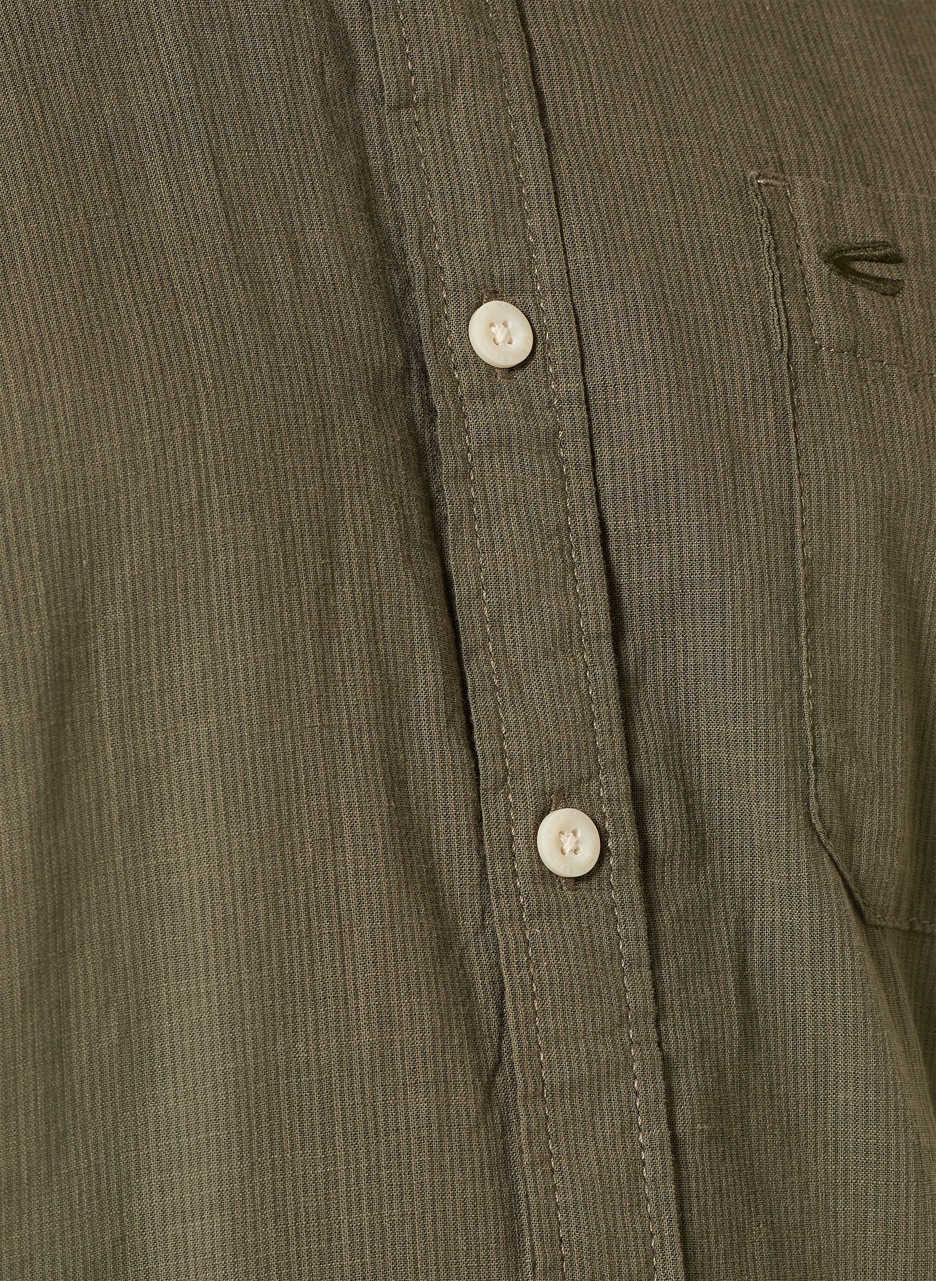 camel active Kurzarm-Hemd Regular Fit: KHAKI