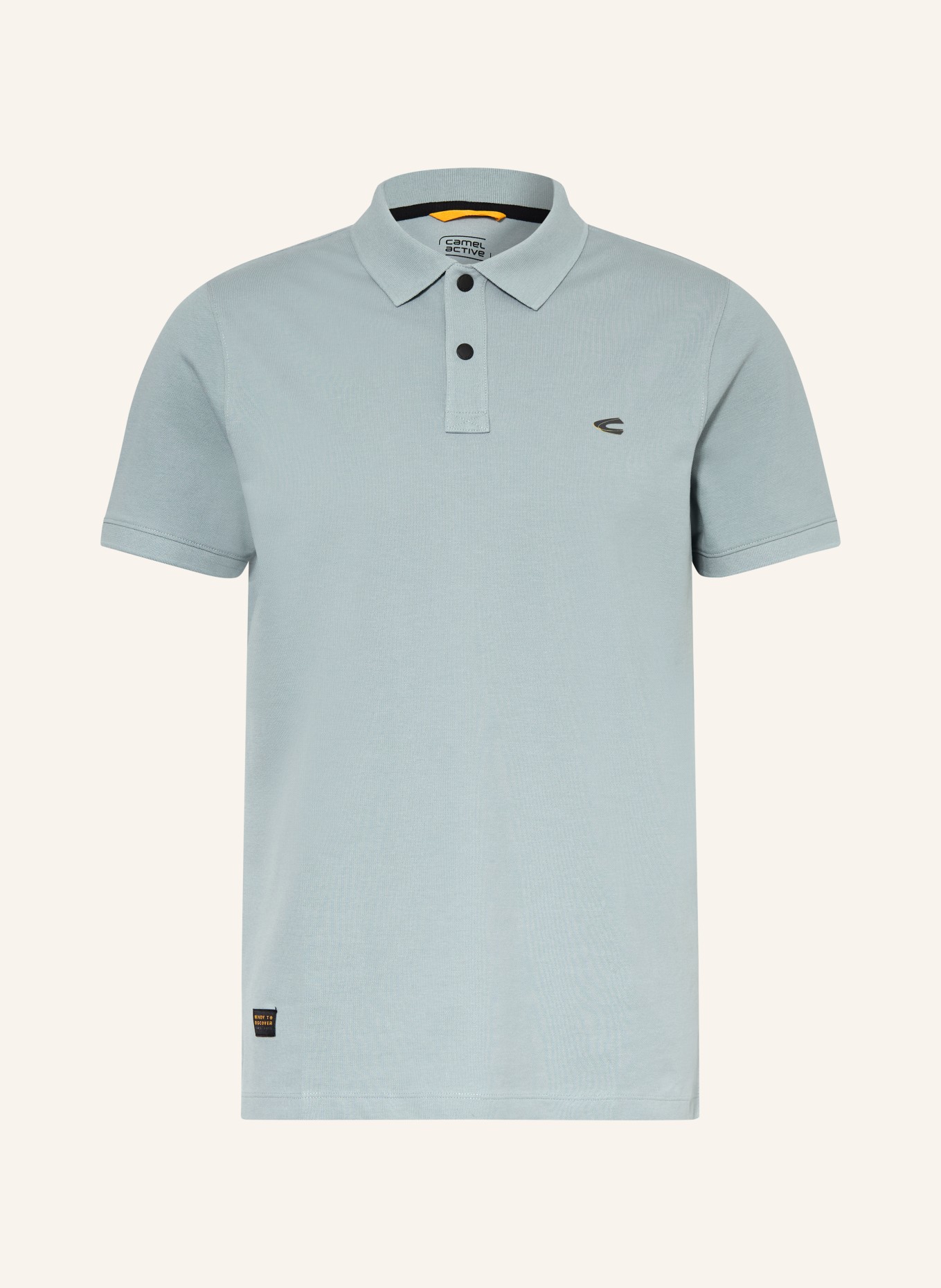 camel active Koszulka polo z pikowanym wzorem: JASNONIEBIESKI