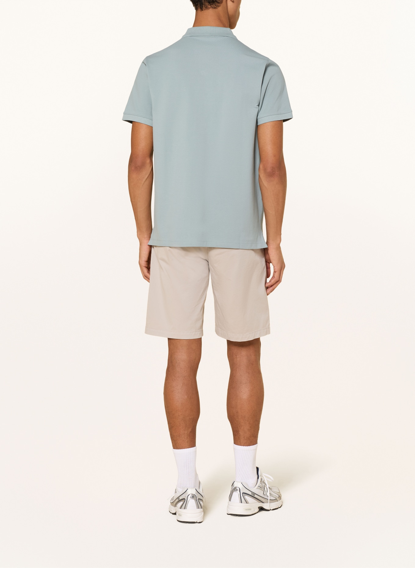 camel active Koszulka polo z pikowanym wzorem: JASNONIEBIESKI