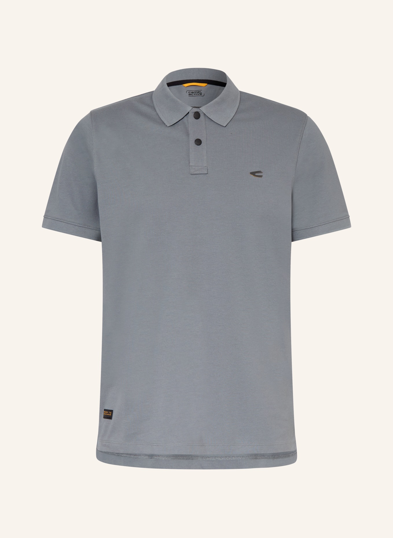 camel active Koszulka polo z pikowanym wzorem: SZARONIEBIESKI